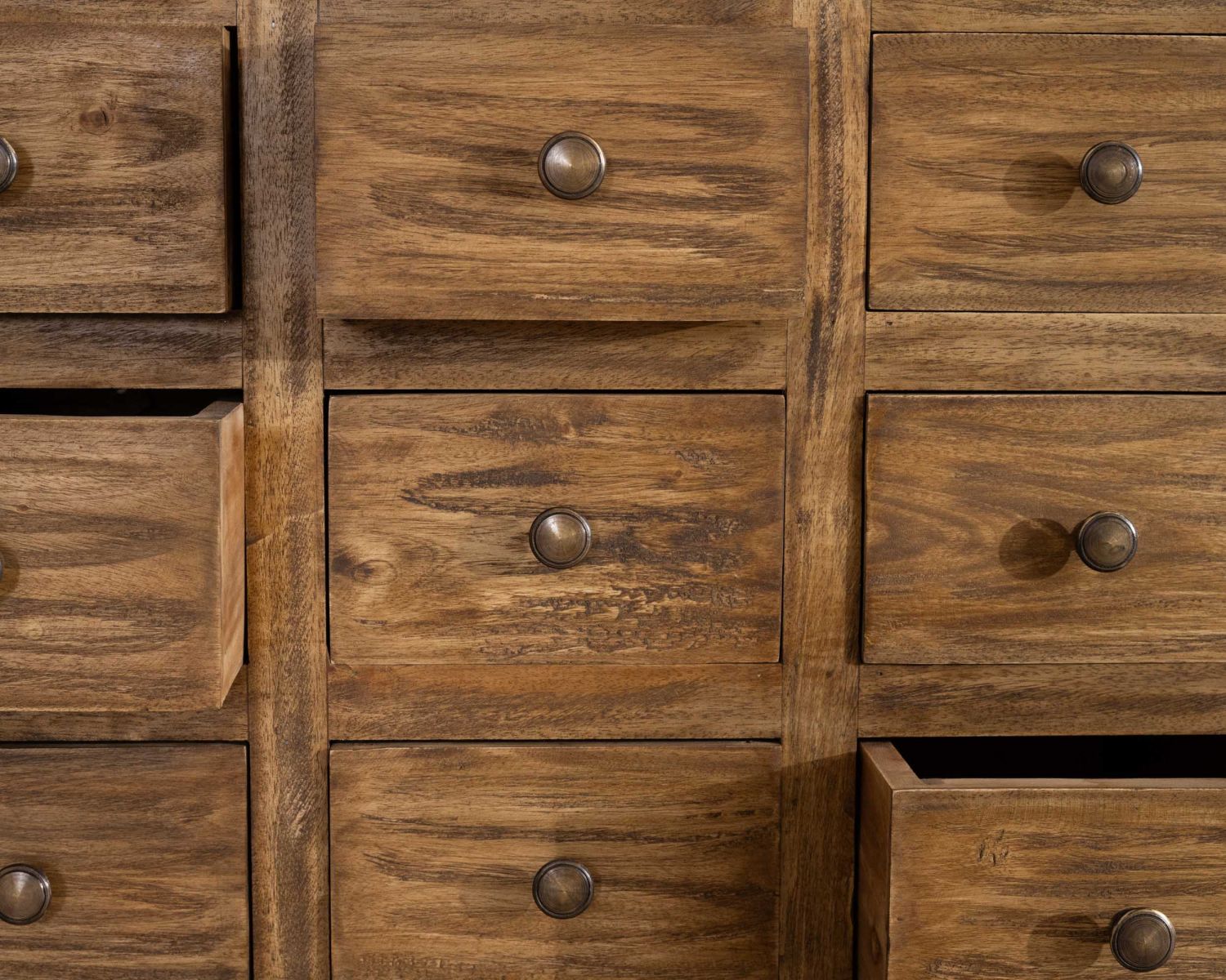 Commode apothicaire 30 tiroirs en bois de mahogany "Lacilo"