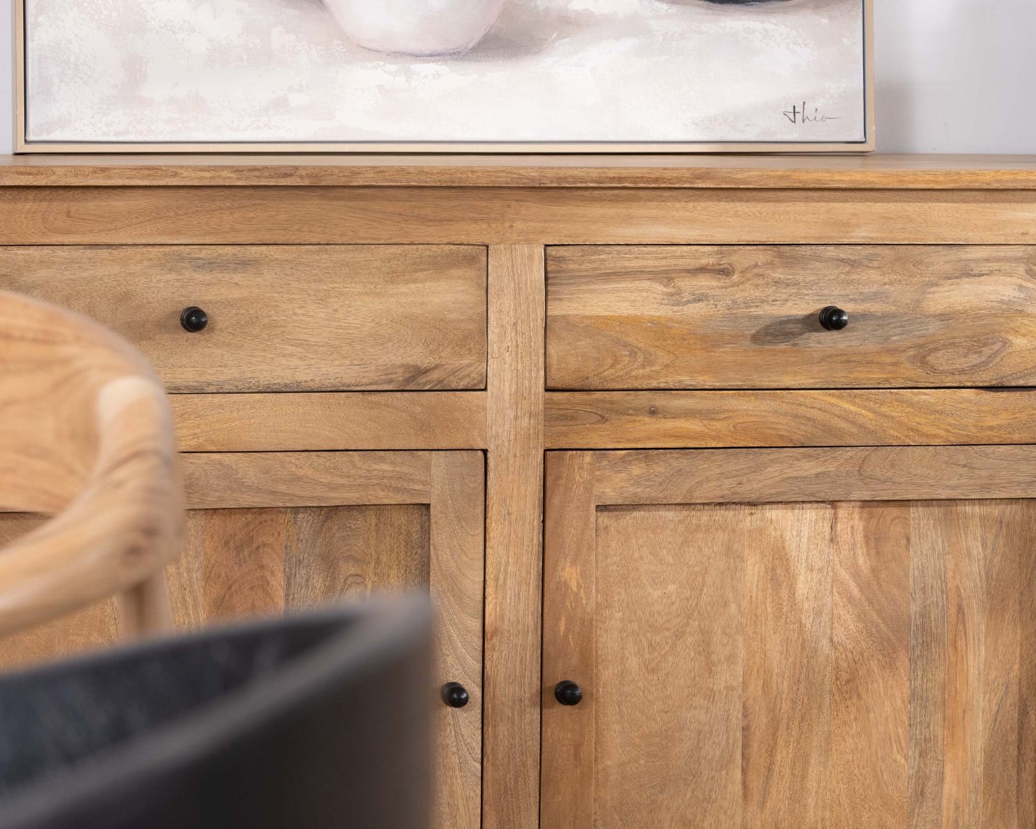 Buffet esprit maison de campagne "Sarah" 180 cm en manguier