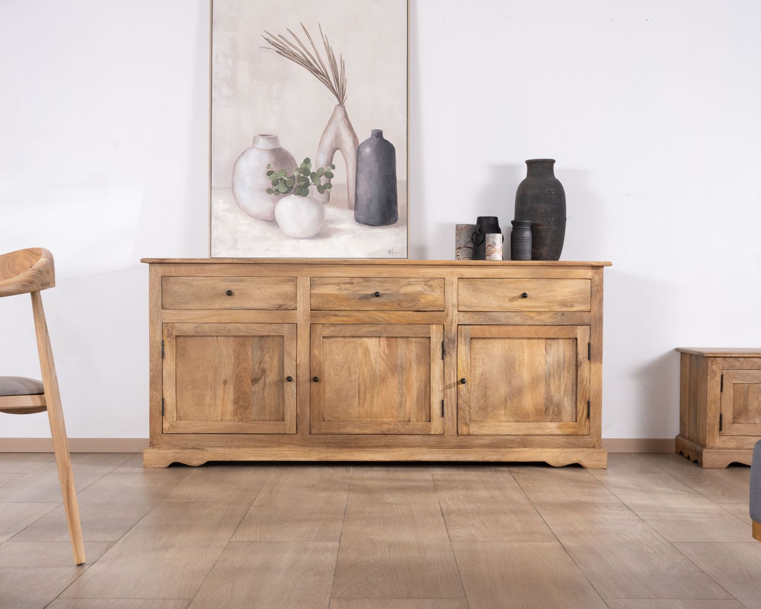 Buffet esprit maison de campagne "Sarah" 180 cm en manguier