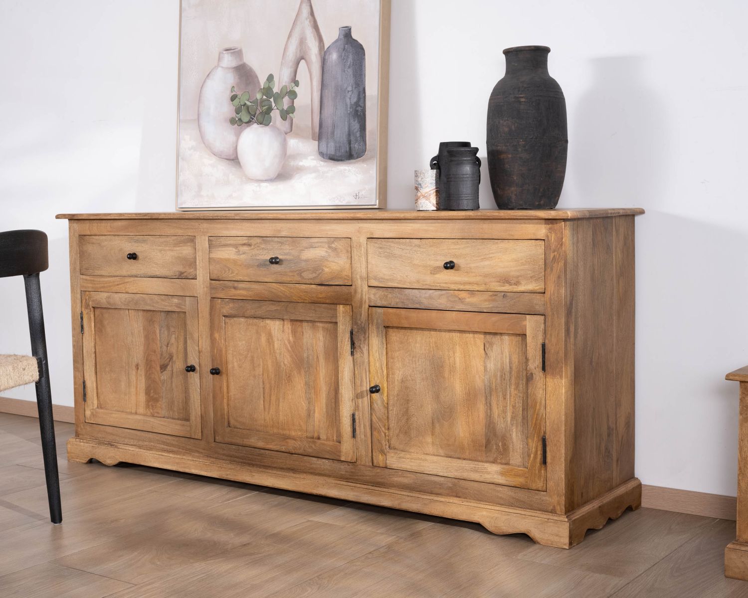 Buffet esprit maison de campagne "Sarah" 180 cm en manguier
