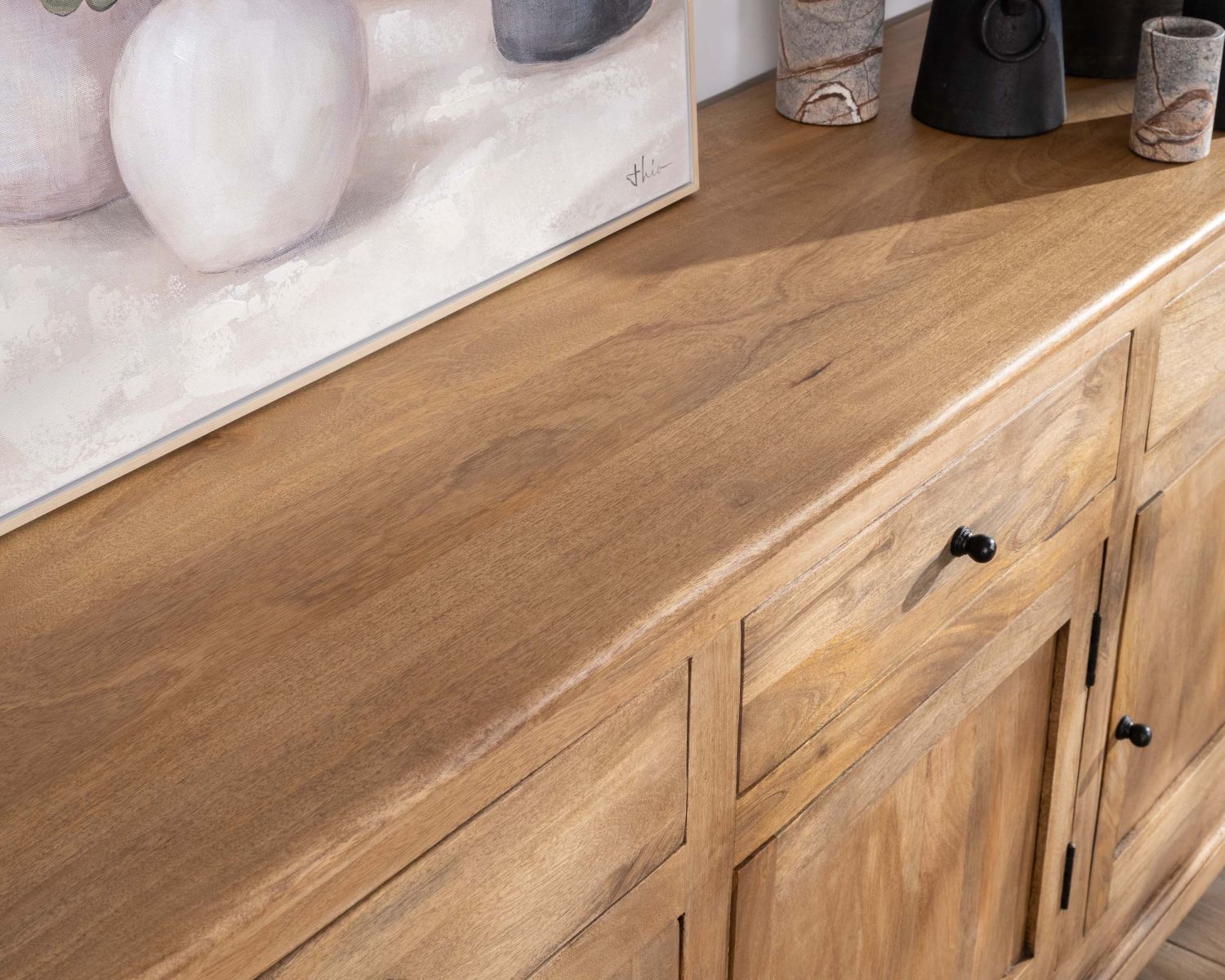 Buffet esprit maison de campagne "Sarah" 180 cm en manguier