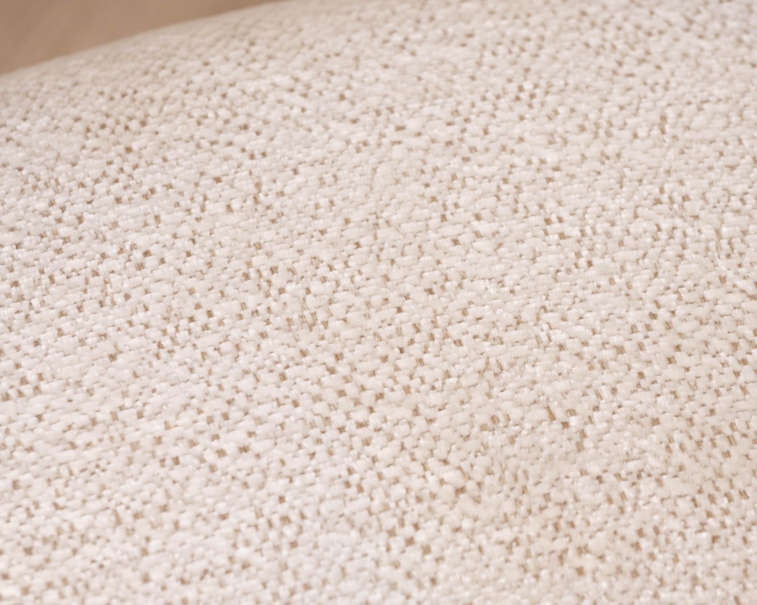 Lot de 2 chaises design et confortables en tissu bouclettes blanc "Amarello"