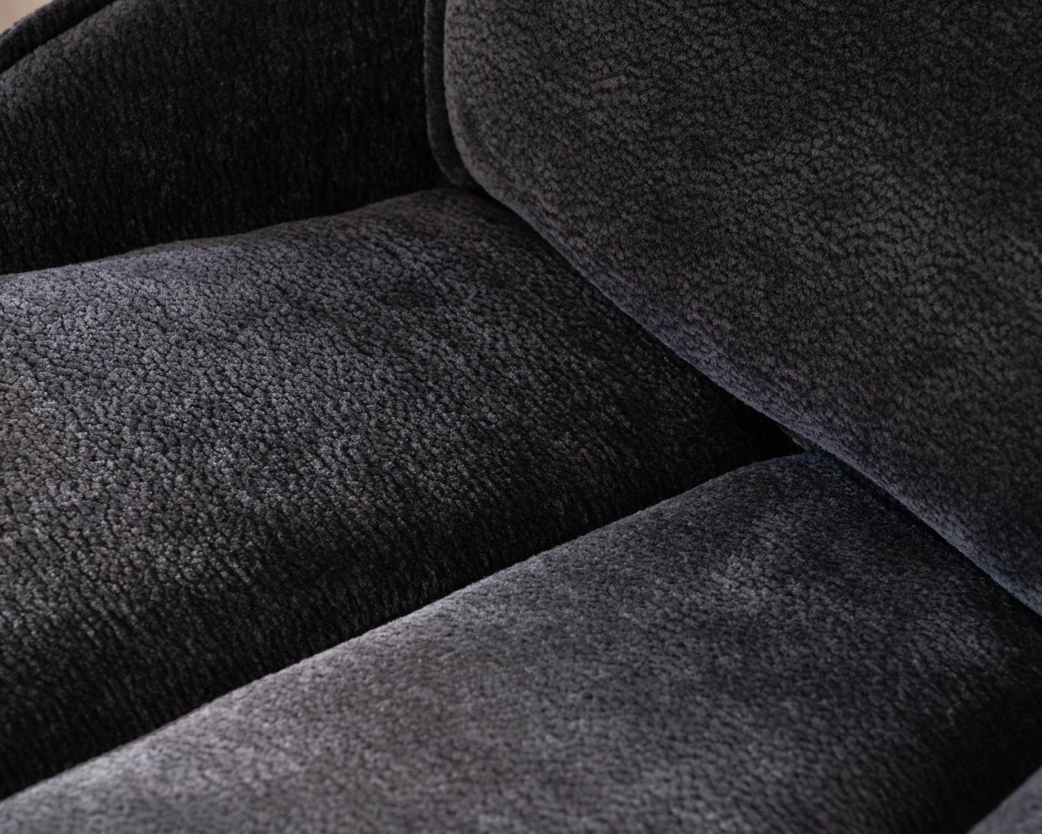 Lot de 2 chaises en tissu gris sur pied tournant en métal "Biorg" style rétro