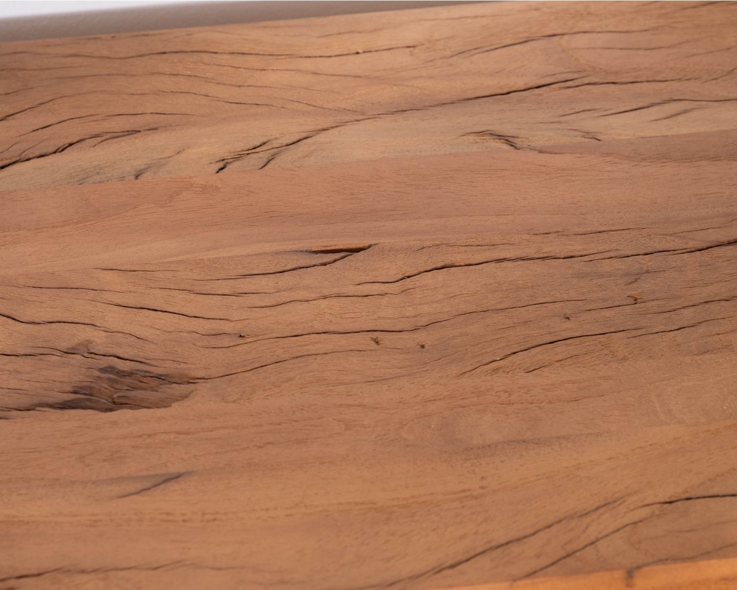 Meuble TV 155 cm esprit maison de campagne en bois recyclé "Mokal"