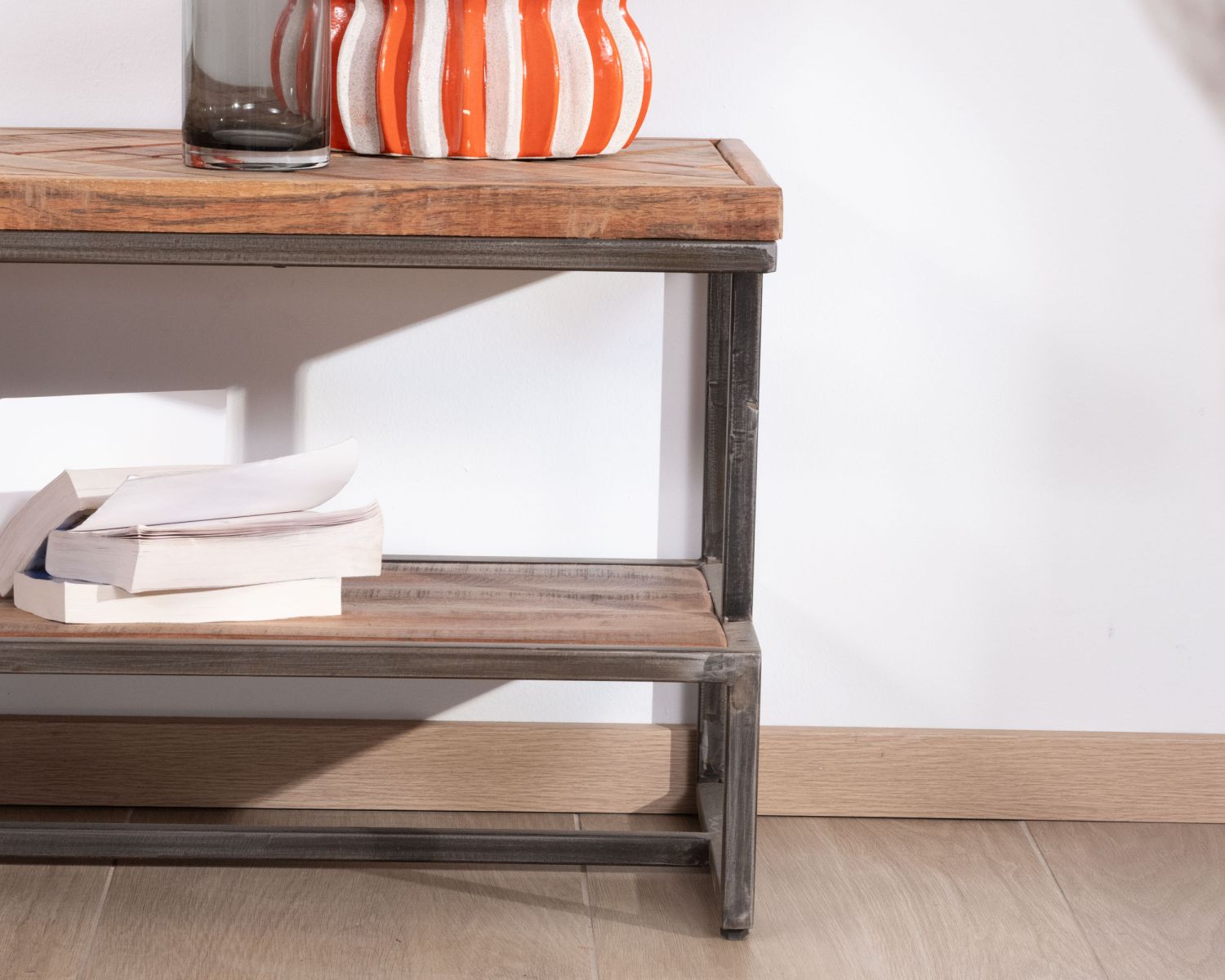 Meuble TV en bois et métal 150 cm "Bronx"