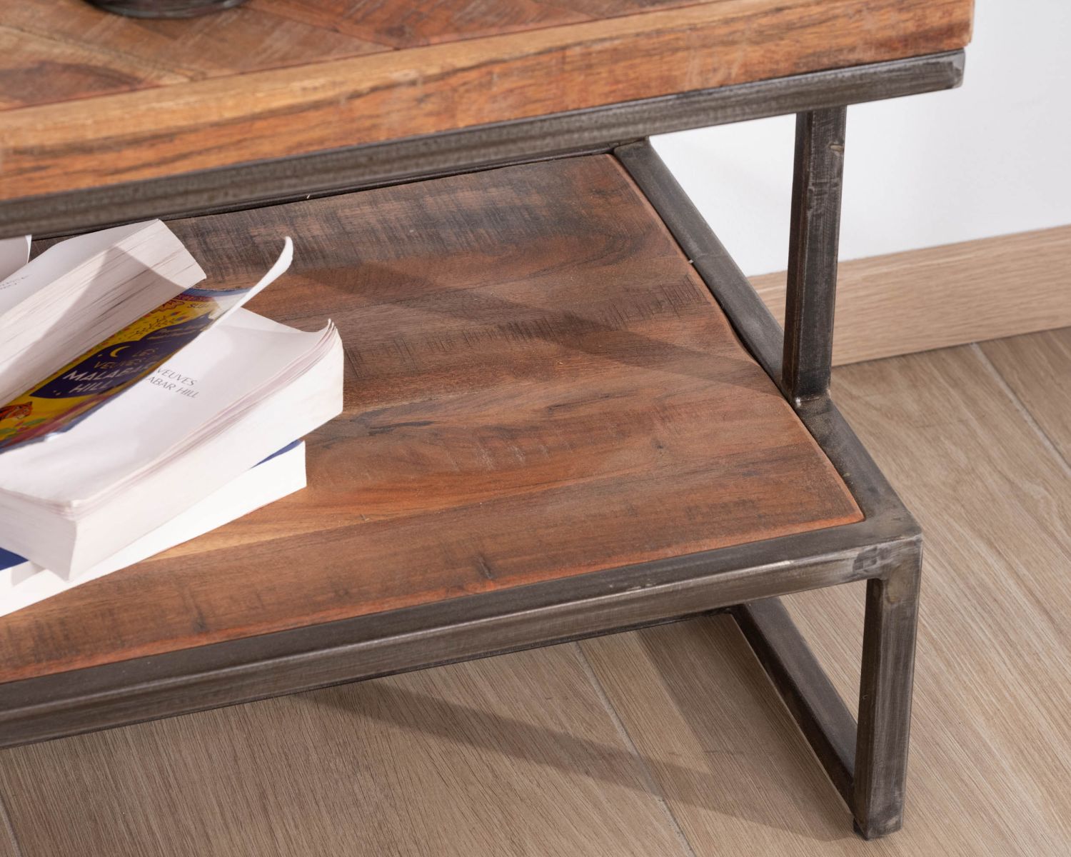 Meuble TV en bois et métal 150 cm "Bronx"