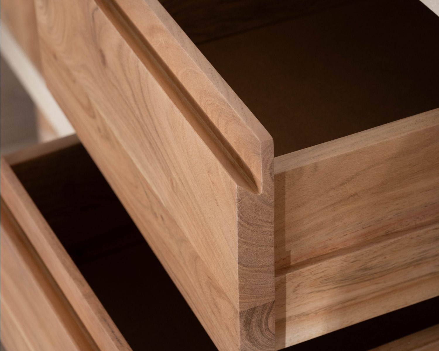 Buffet 170 cm esprit organique aspect béton sablé "Miona"