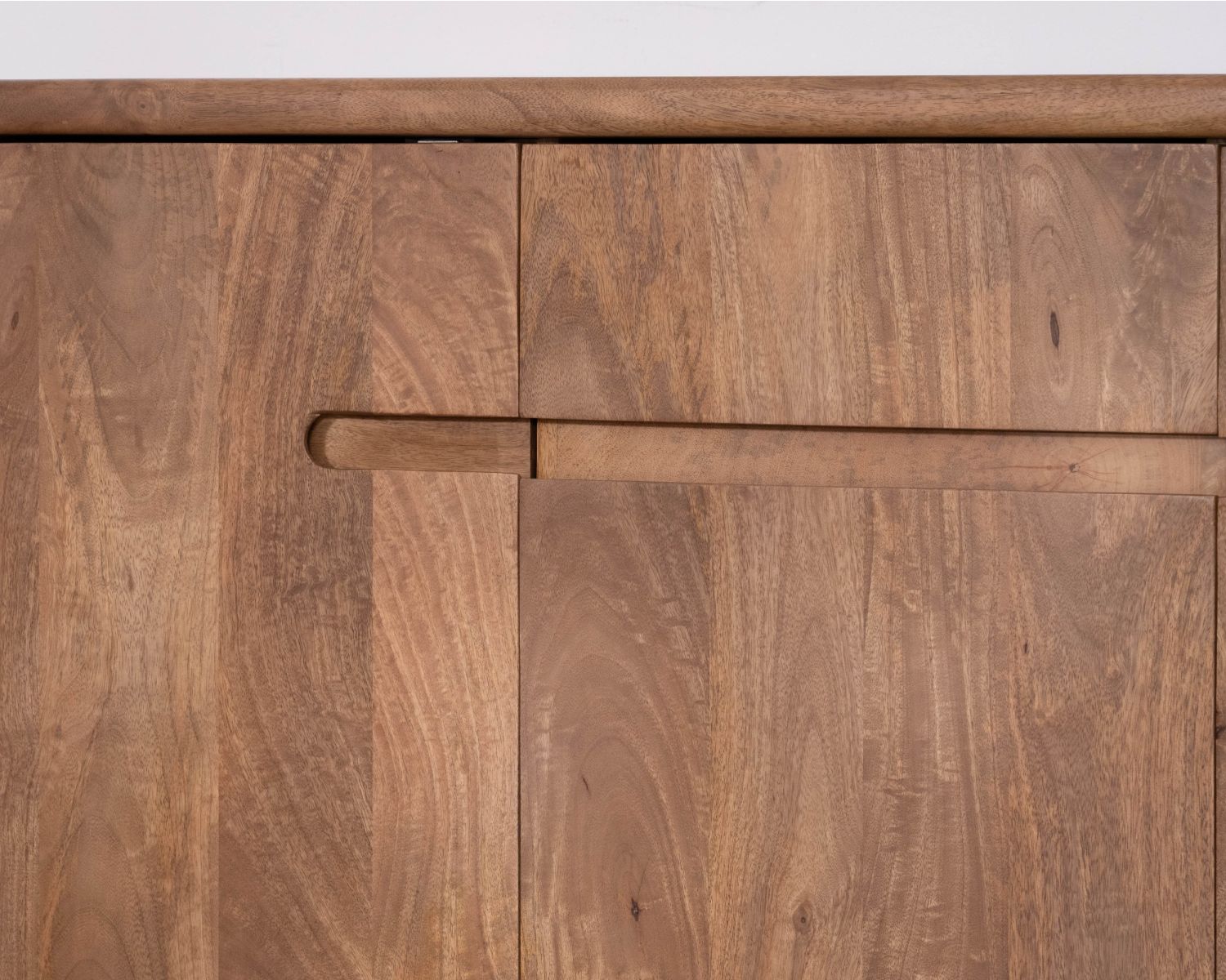 Buffet style néo-vintage 3 portes en manguier massif "Spelano" 140 cm