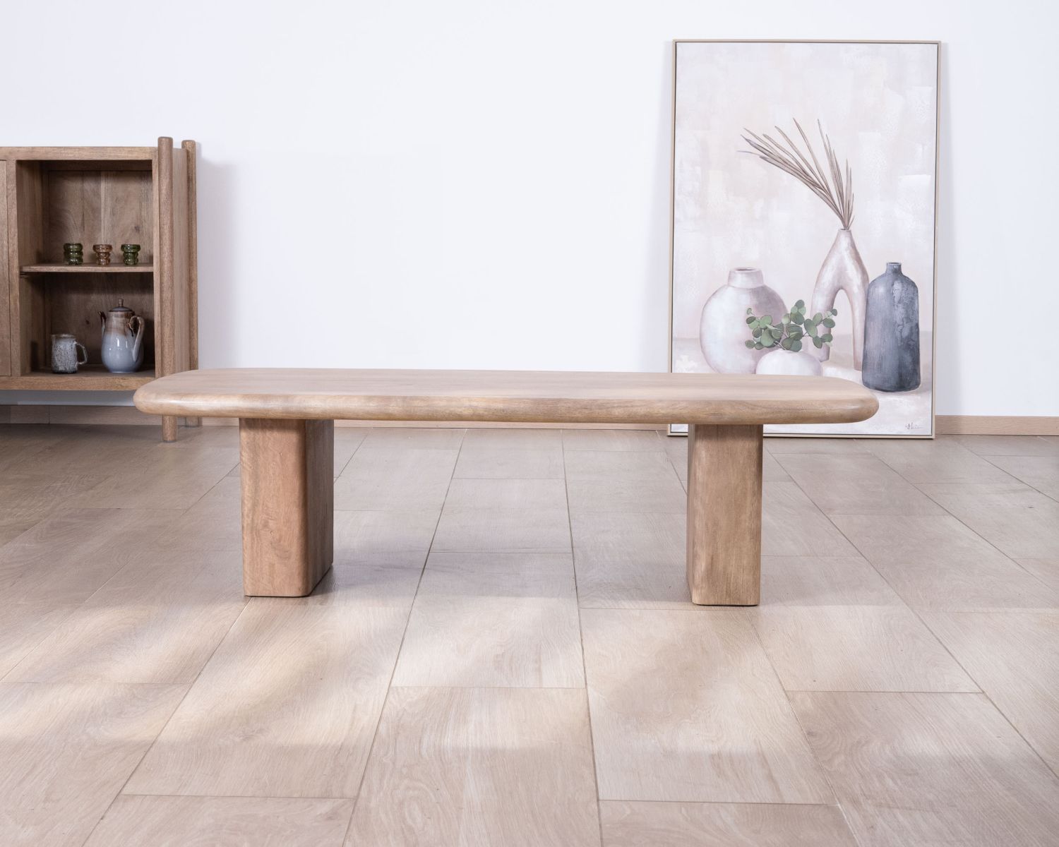 Table de salon rectangle en manguier design épuré "Orobie"