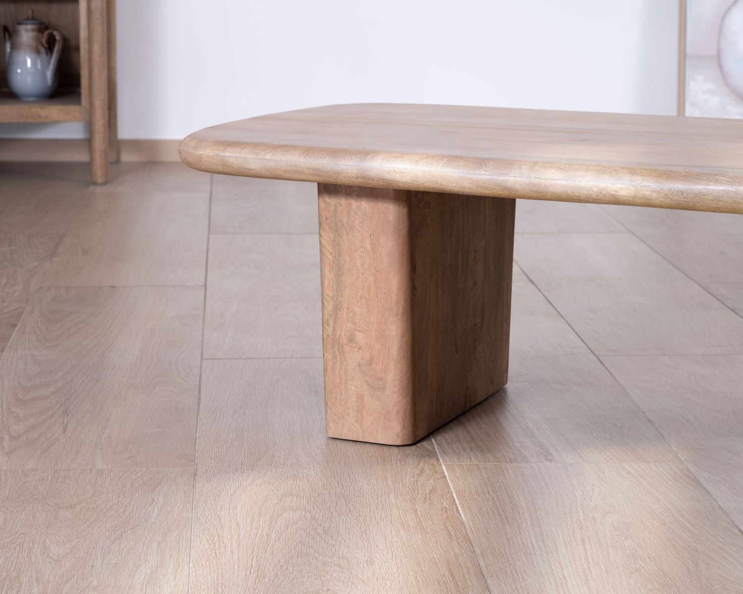 Table de salon rectangle en manguier design épuré "Orobie"