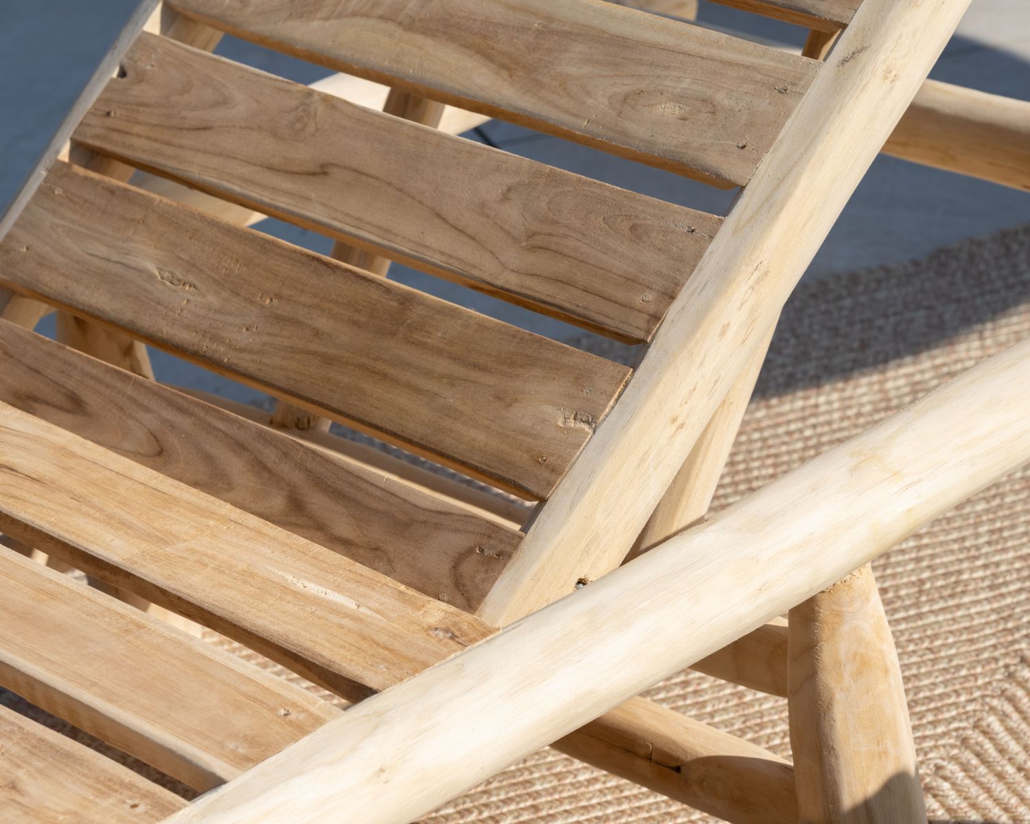 Bain de soleil 1 place design exotique "Sumatra" structure branches