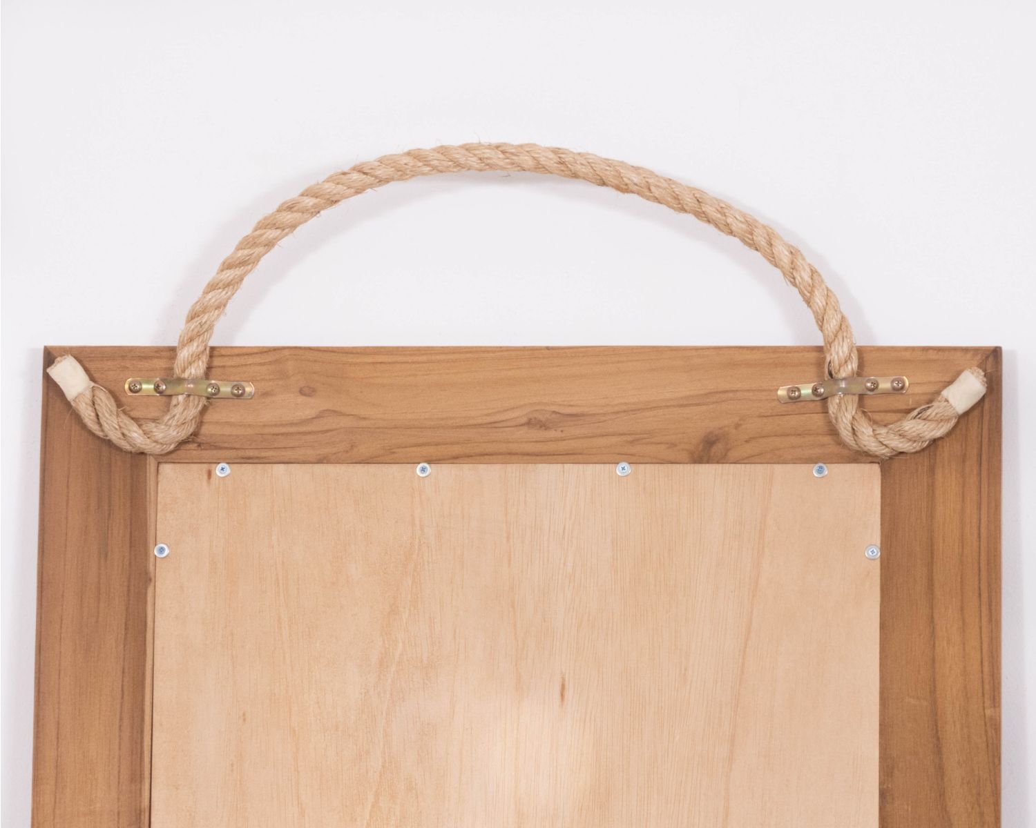 Grand miroir à poser 180 cm en teck "Solira" esprit naturel