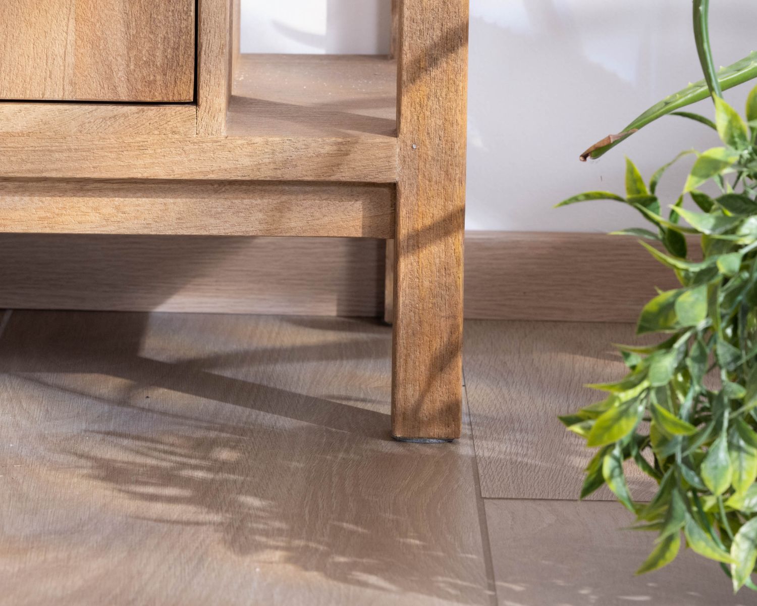 Buffet 4 portes style Japandi en manguier massif "Haya" 200 cm