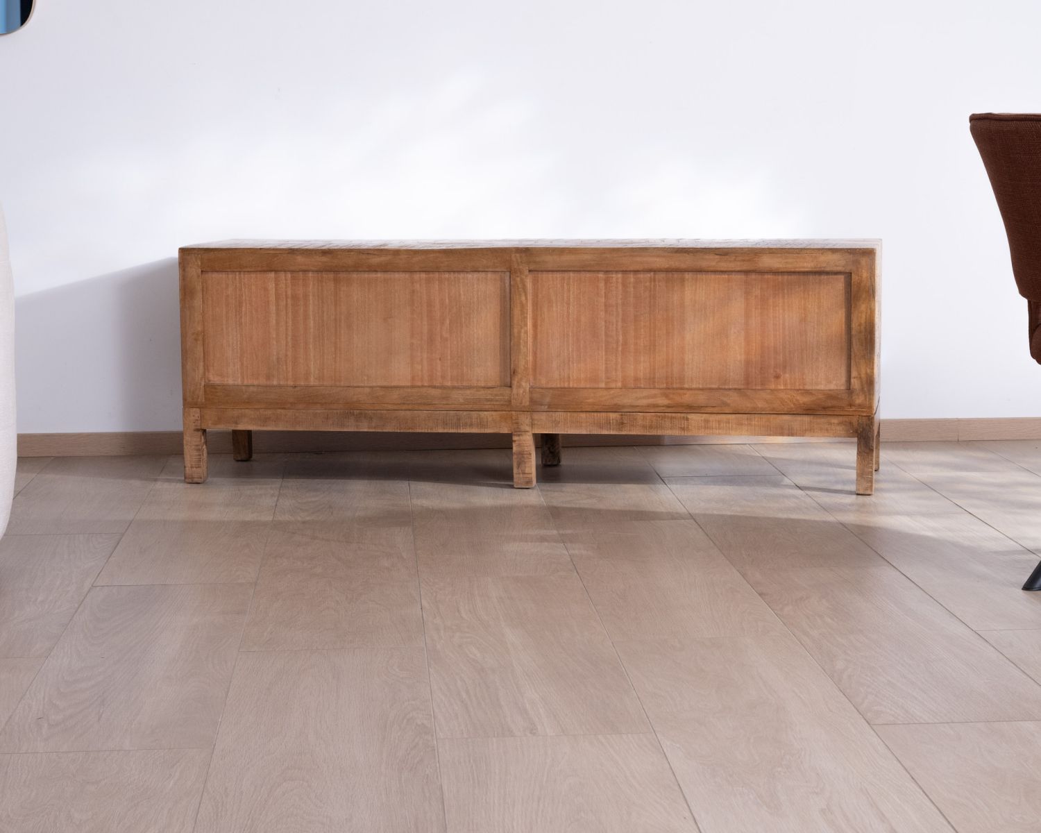 Meuble TV en manguier massif style ethnique chic "Aruna" 