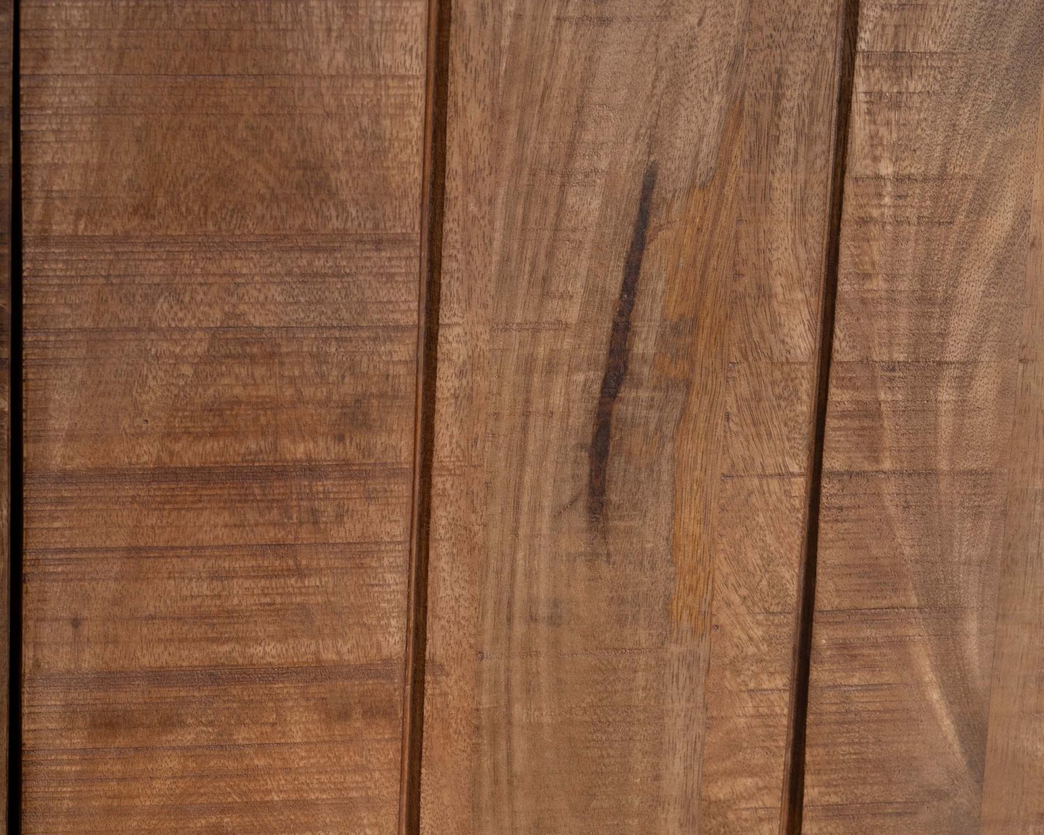 Buffet haut 2 portes coulissantes en manguier massif "Aruna" style chaleureux