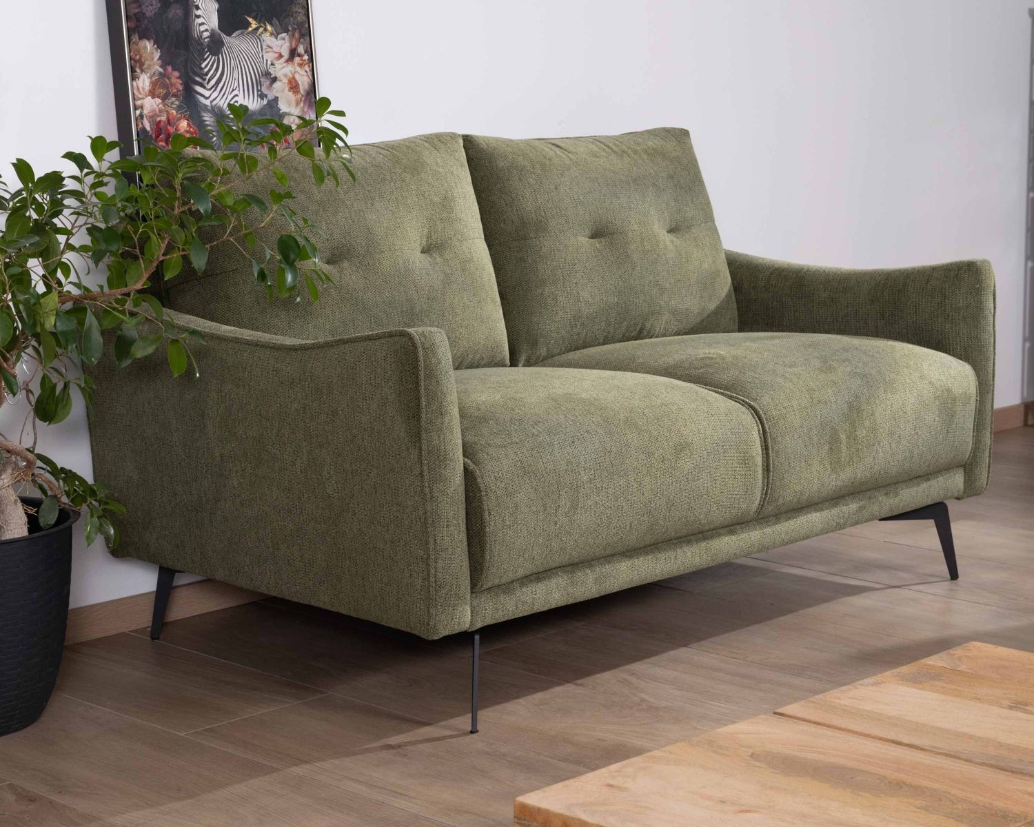 Canapé 2 places "Norland" kaki