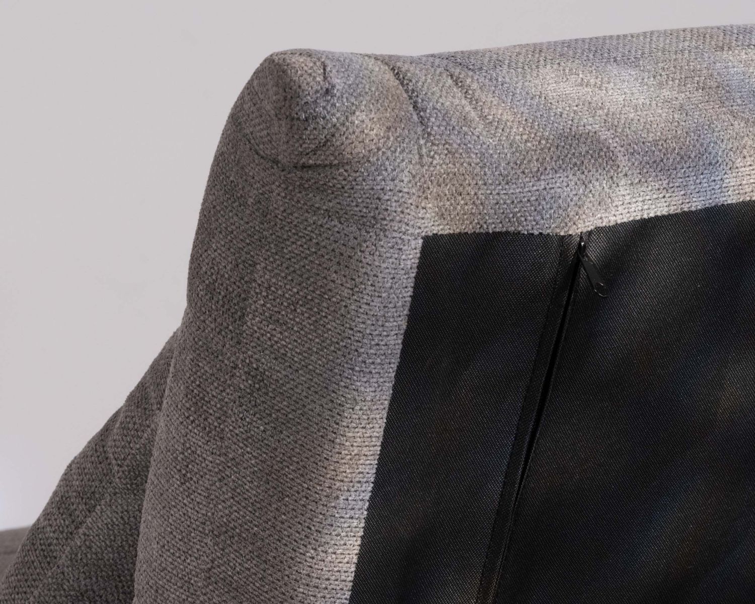 Fauteuil modulable en couchage d'appoint "Folda" en tissu gris