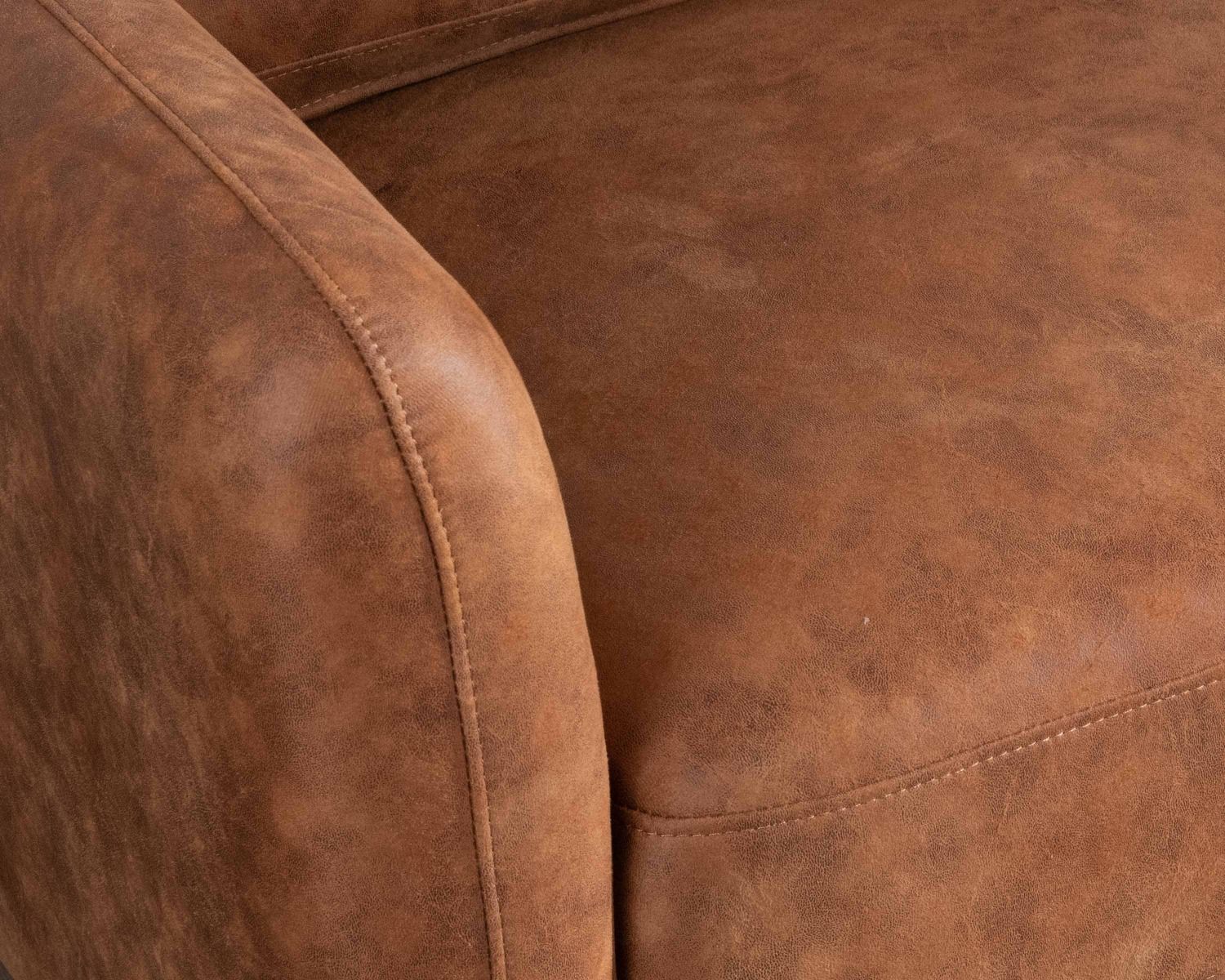 Canapé deux places couleur havane "Memphis"