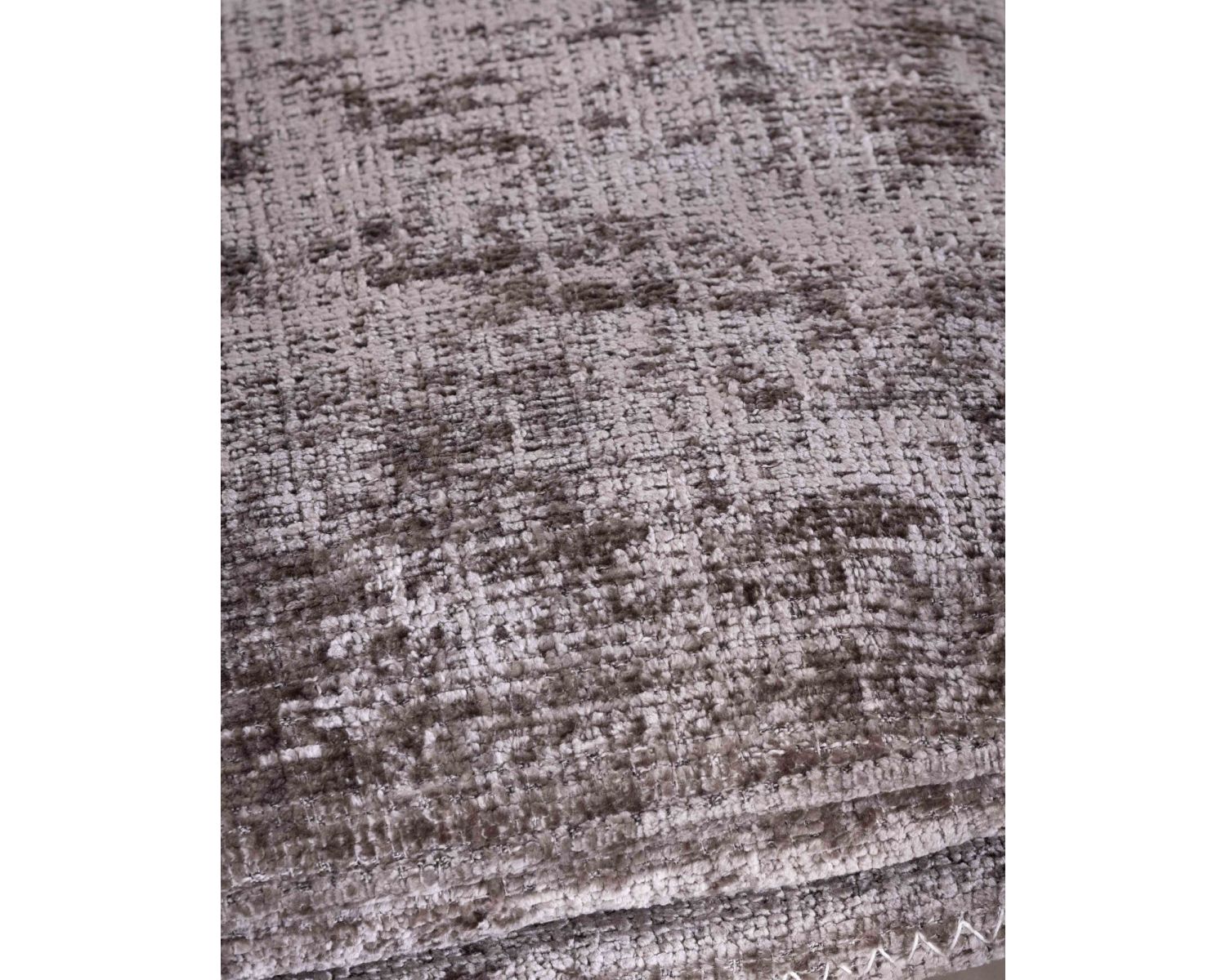 Fauteuil confort gris cendré esprit rétro avec repose-pieds "Branson" pivotant 360°