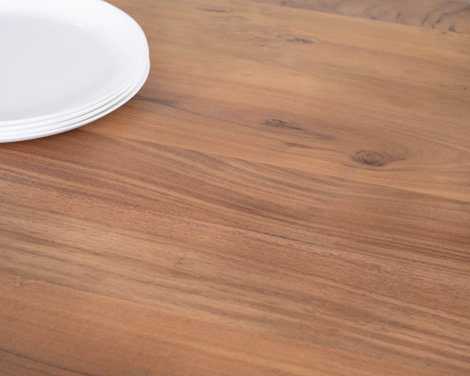 Table à manger haut de gamme plateau bois épais pieds métal "3D" 240cm