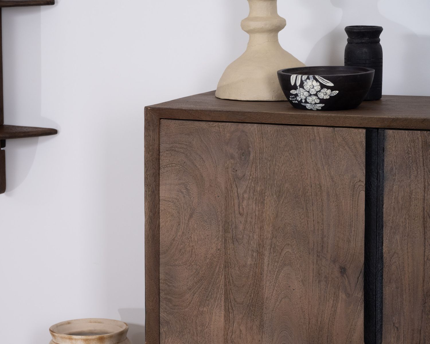 Meuble de rangement 2 portes en manguier "Slody"