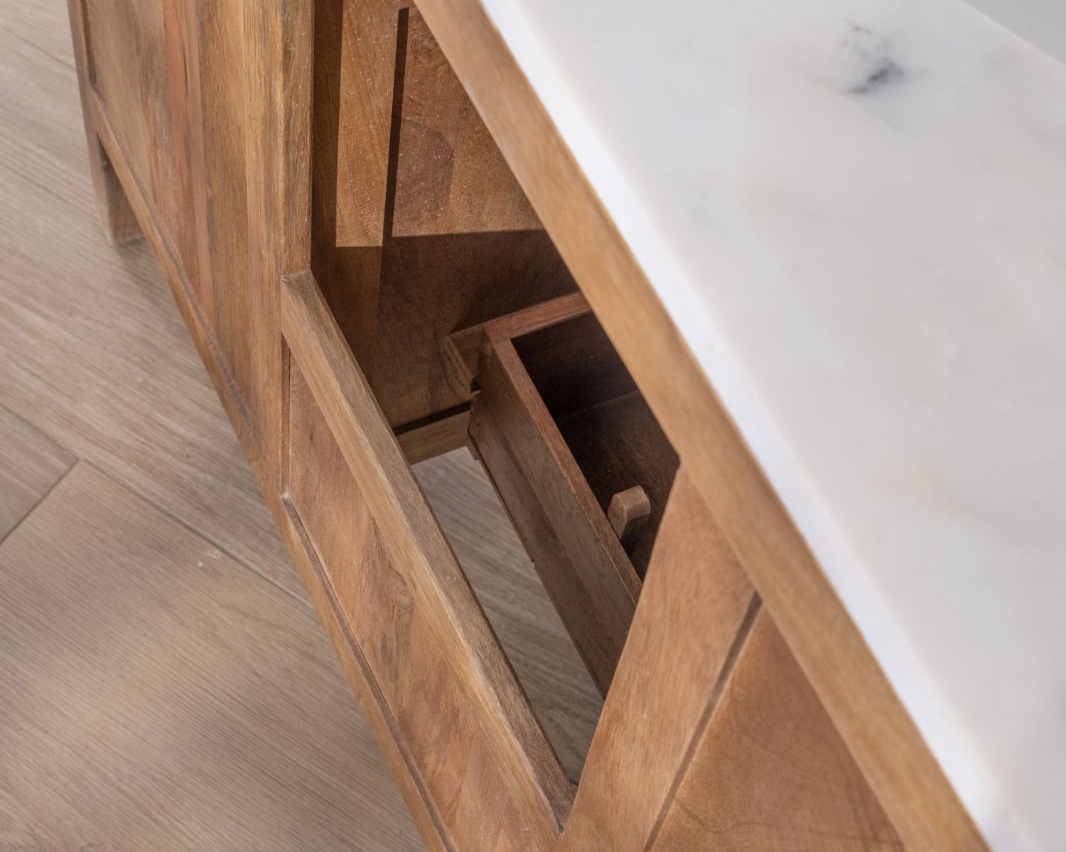 Meuble de salle de bain simple vasque 120 cm "Maestro" en manguier