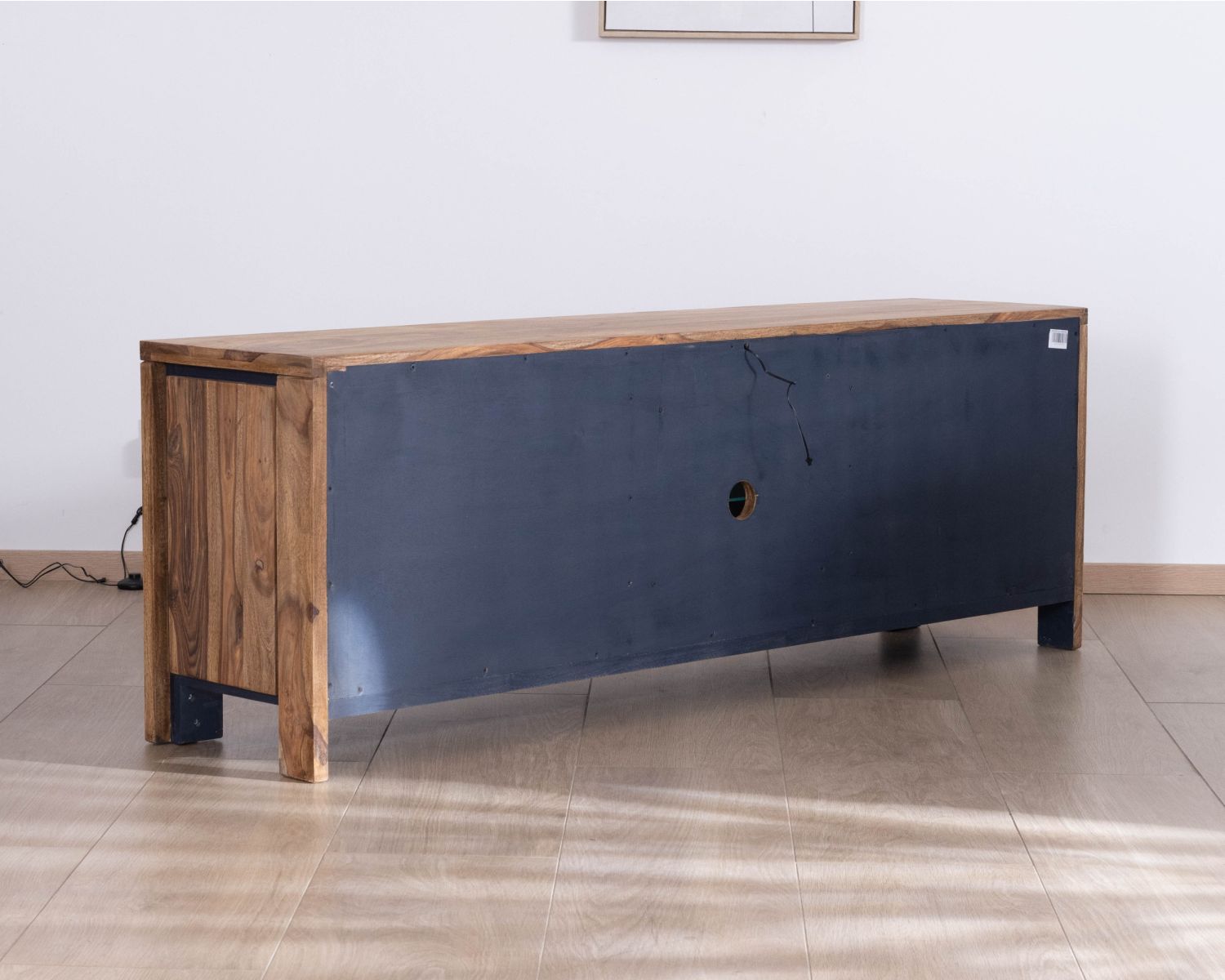 Meuble télé 175 en palissandre et acacia avec éclairage LED "Enoa"