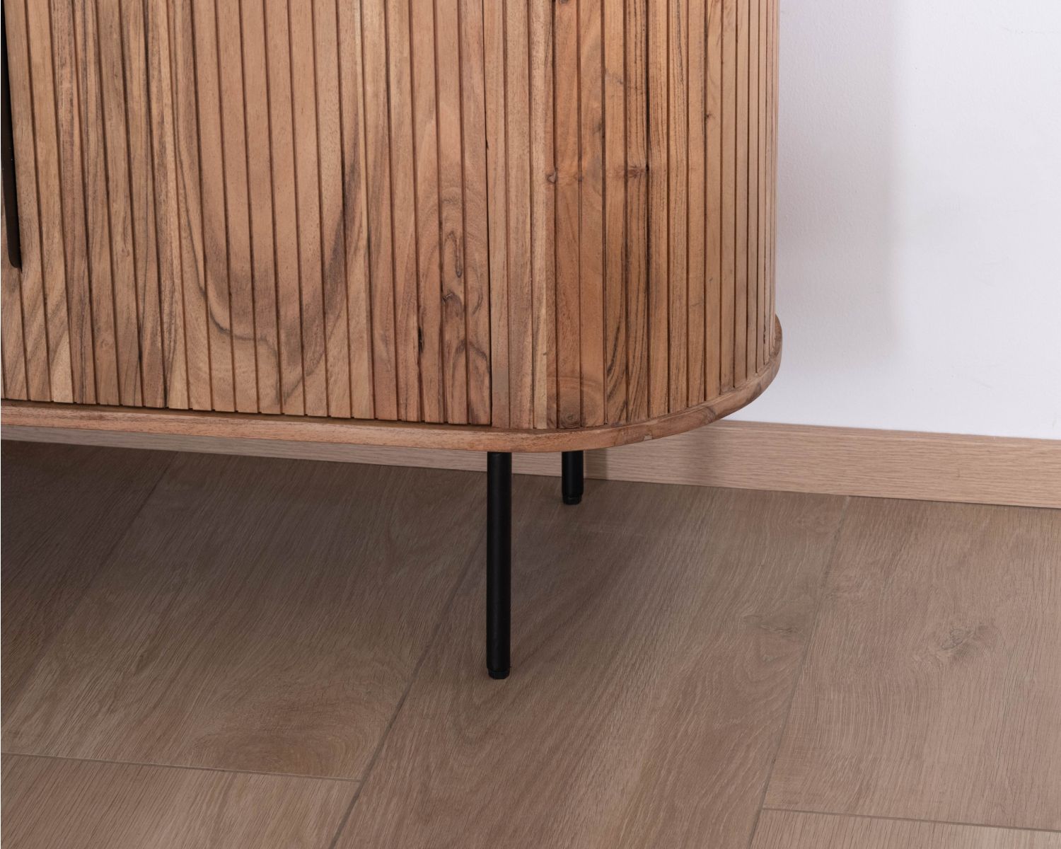 Meuble de rangement design rétro "Bopee" étagères avec éclairage LED