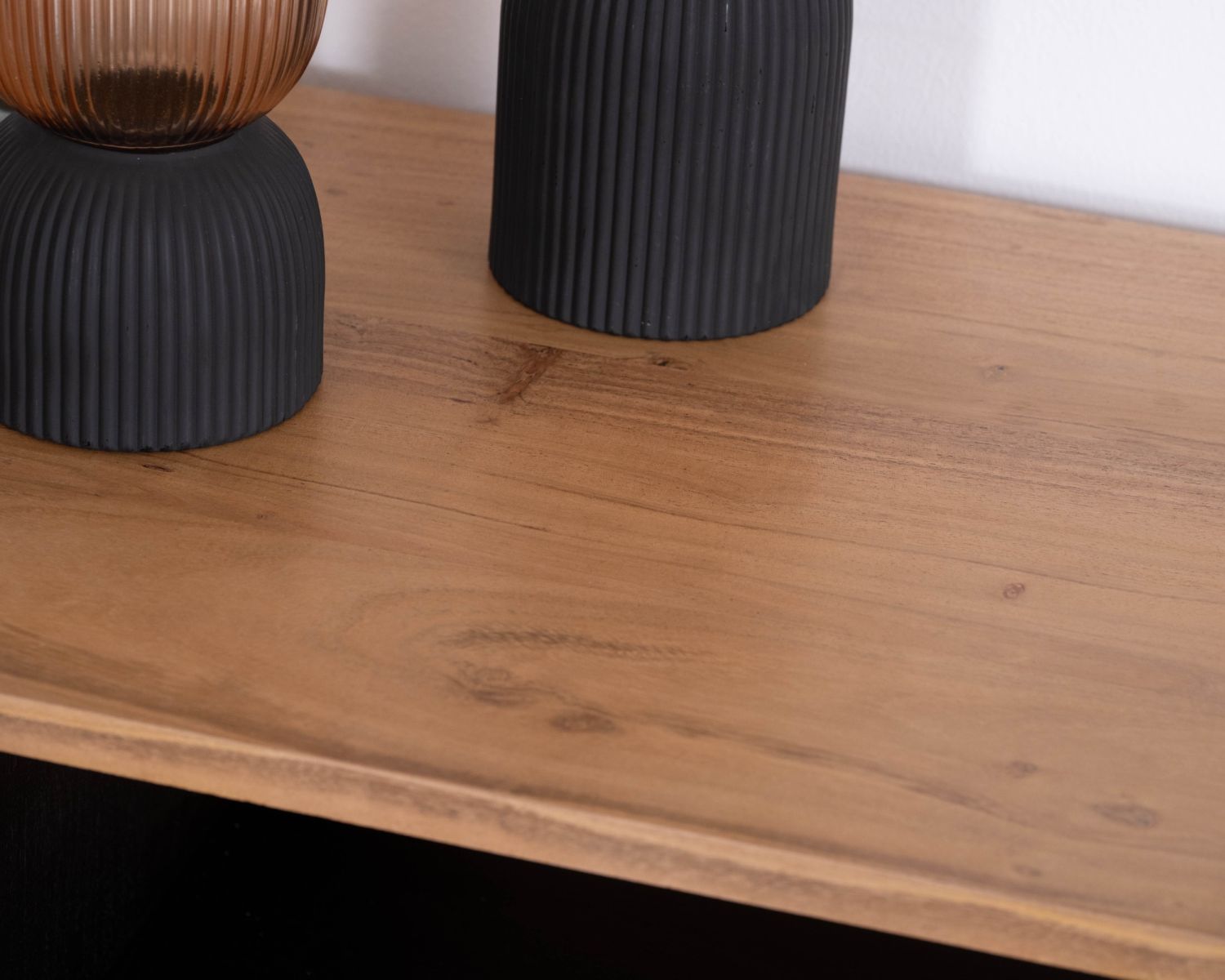 Buffet design rétro avec niches centrales "Bopee" avec éclairage LED