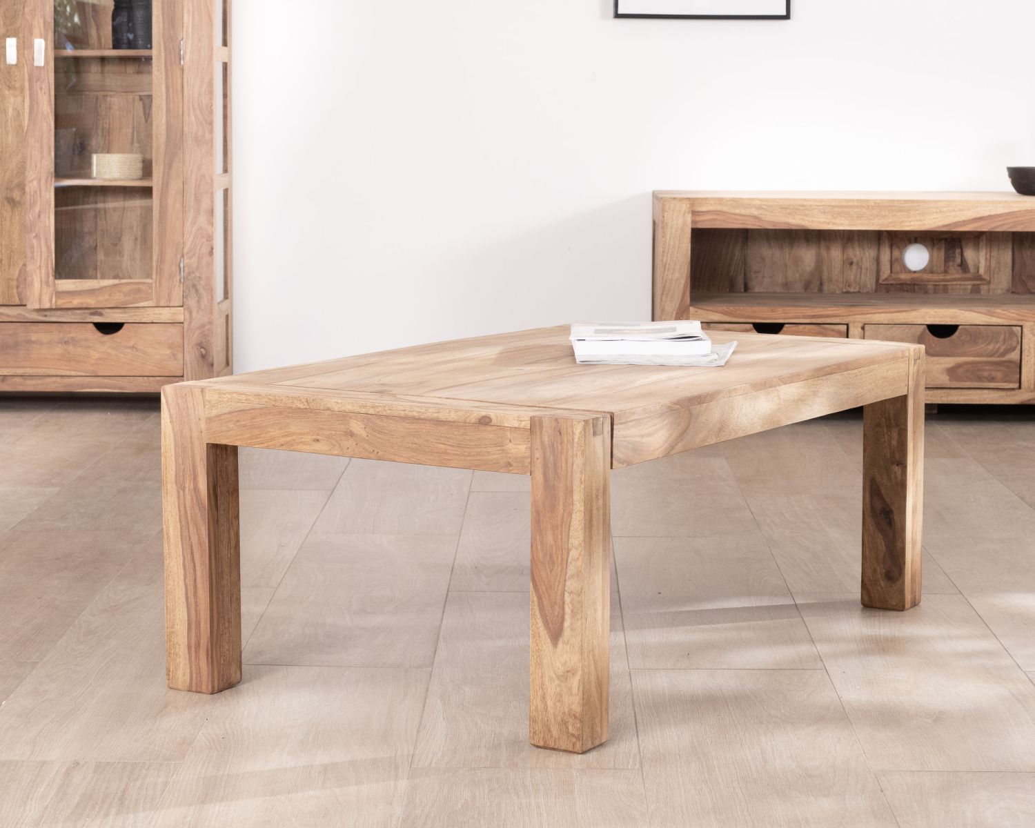 Table basse en palissandre "Kalanohé" 120 cm