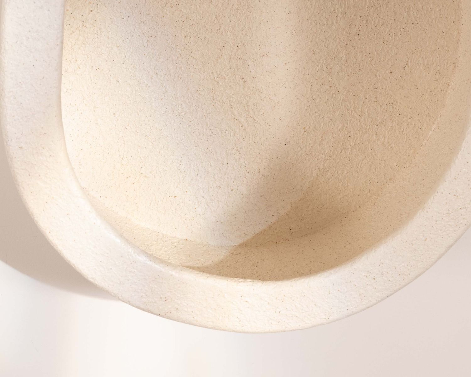 Etagère murale beige en marbre reconstitué forme goutte "Marbelita" 2 niveaux