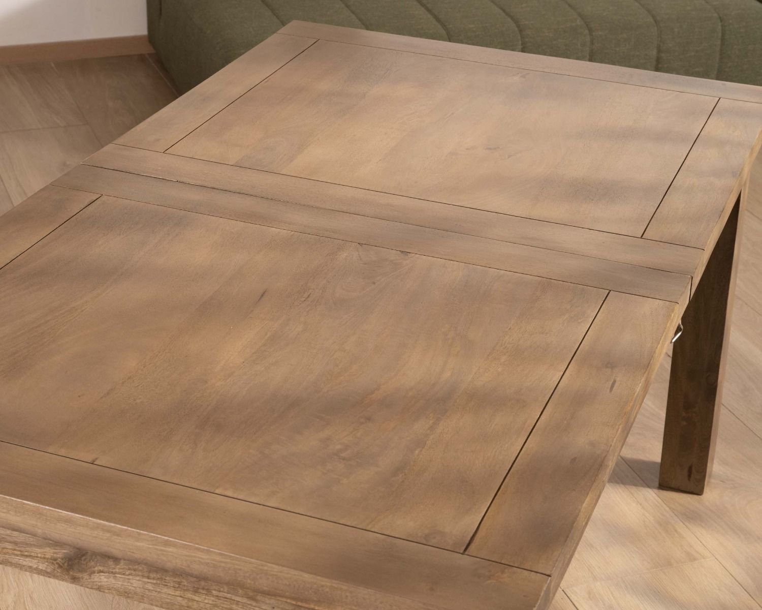 Table de repas rectangulaire extensible en manguier 160-200cm "Baz"
