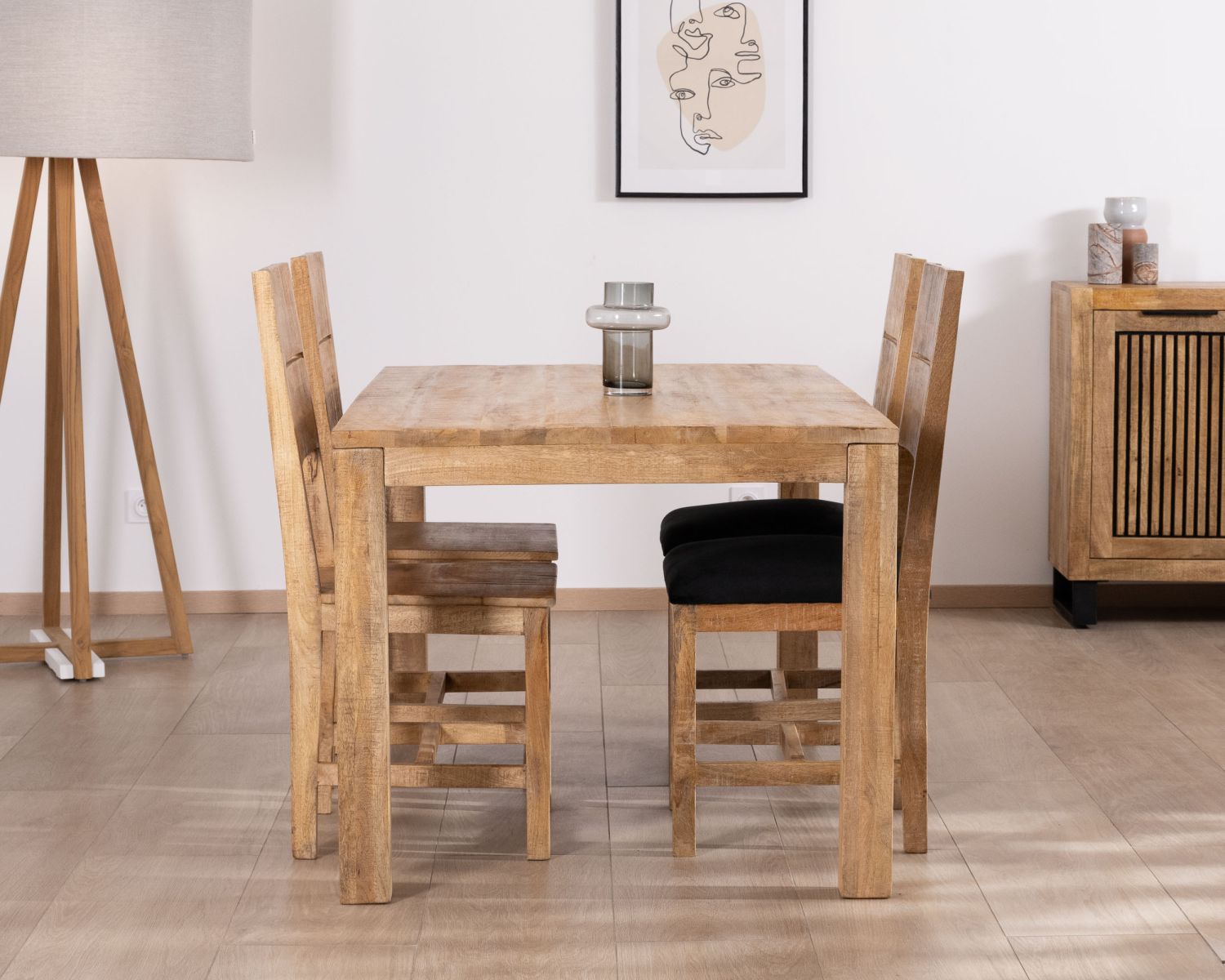 Table de repas en manguier 160 x 90 cm "Manoha"