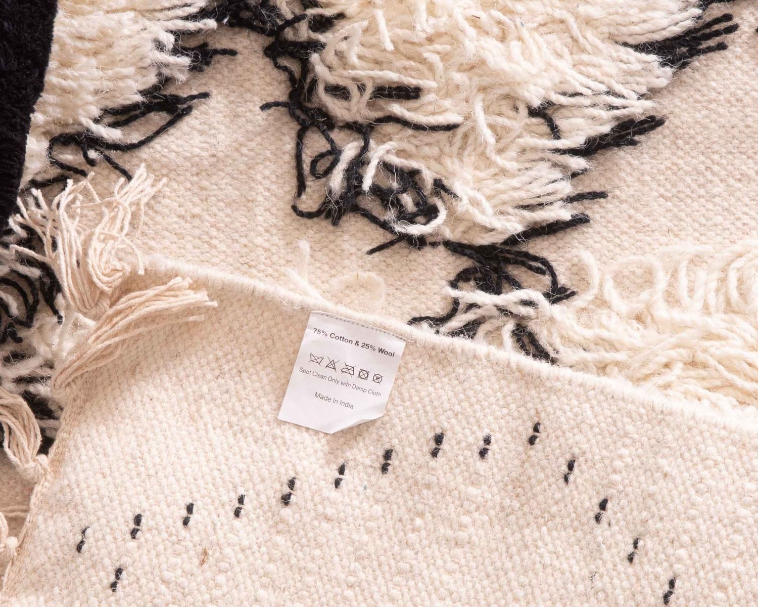 Tapis tissé en laine et coton 120x180cm "Chart"