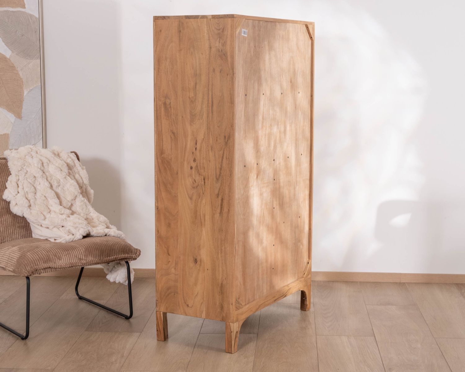 Petit vaisselier bas style scandinave en acacia "Melody"