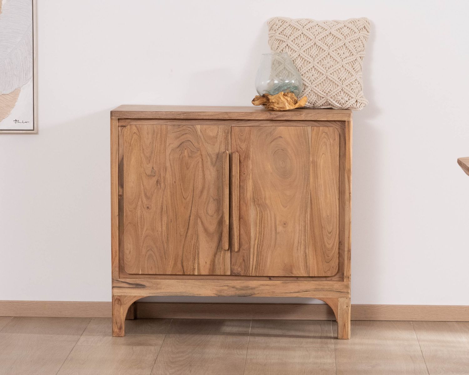 Petit rangement à 2 portes en acacia "Melody"