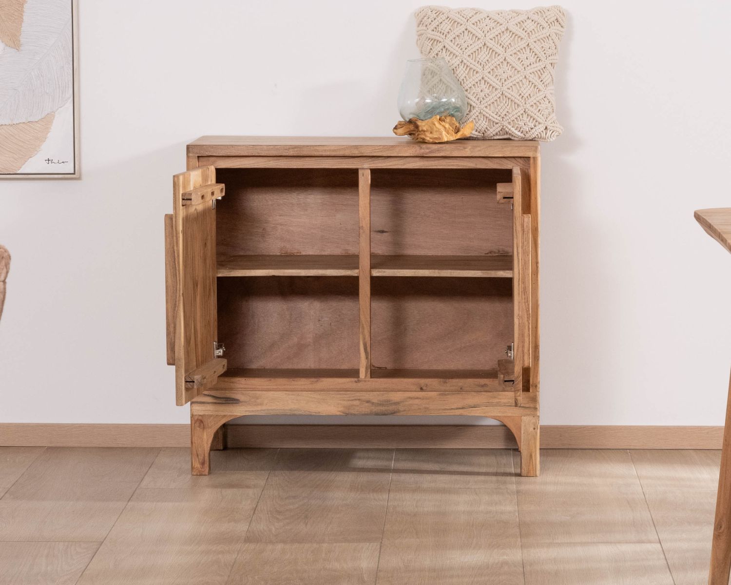 Petit rangement à 2 portes en acacia "Melody"