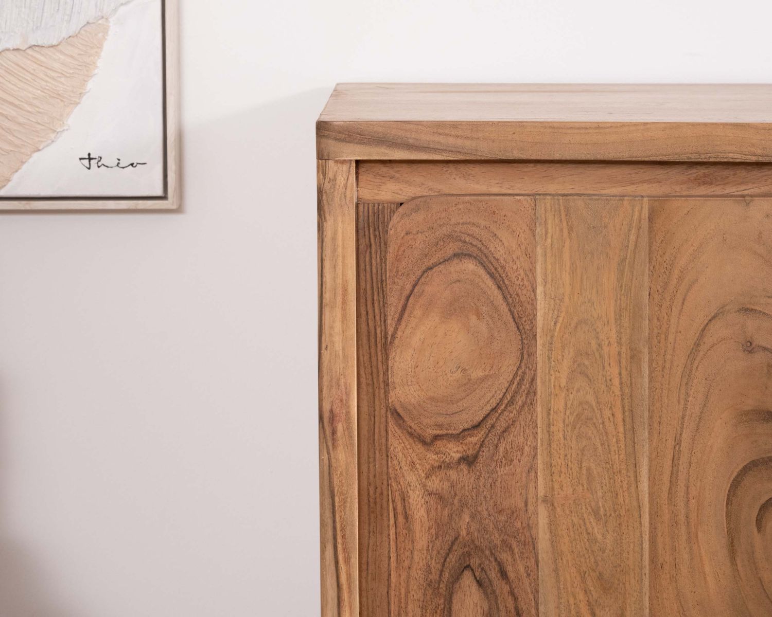 Buffet design épuré en acacia "Melody" 3 portes 145 cm
