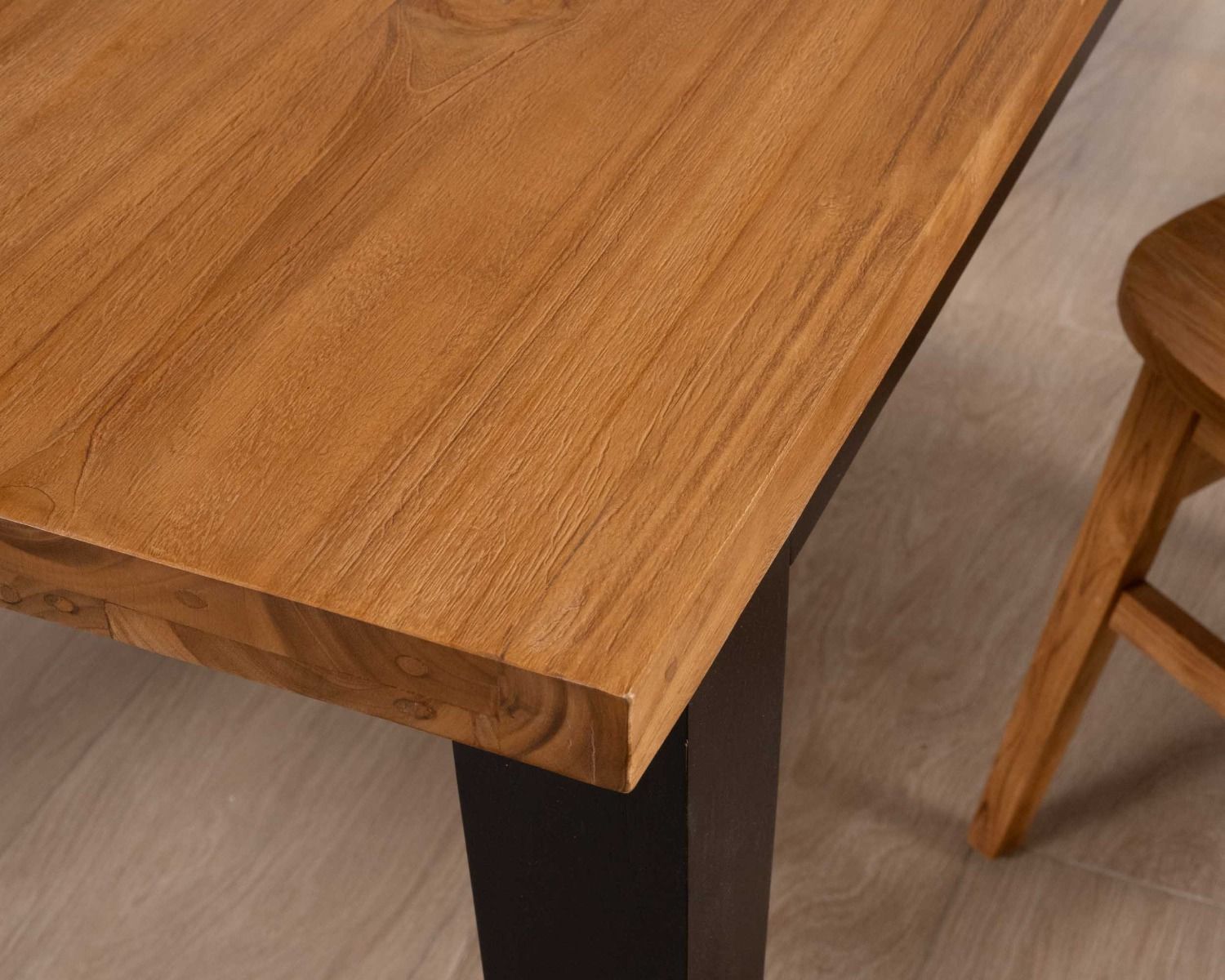 Table de repas rectangulaire en teck massif 180 cm "Clarke"