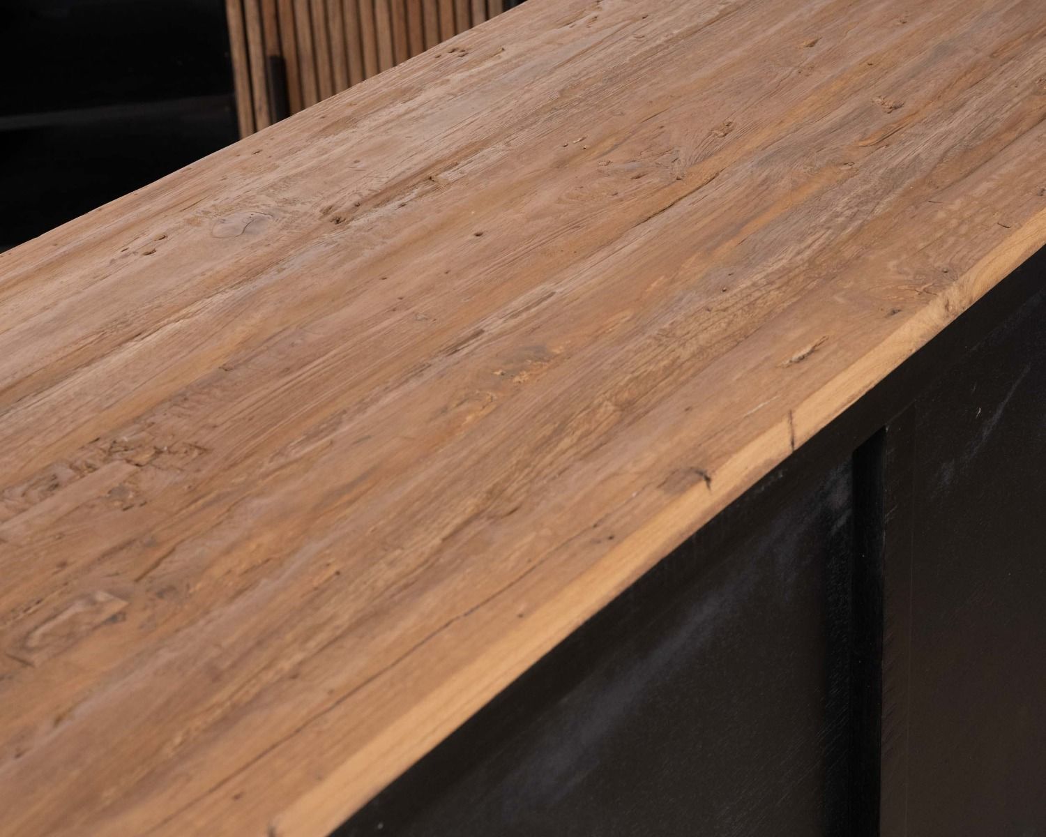 Enfilade 200 cm avec portes et tiroirs en bois exotiques "Troms"