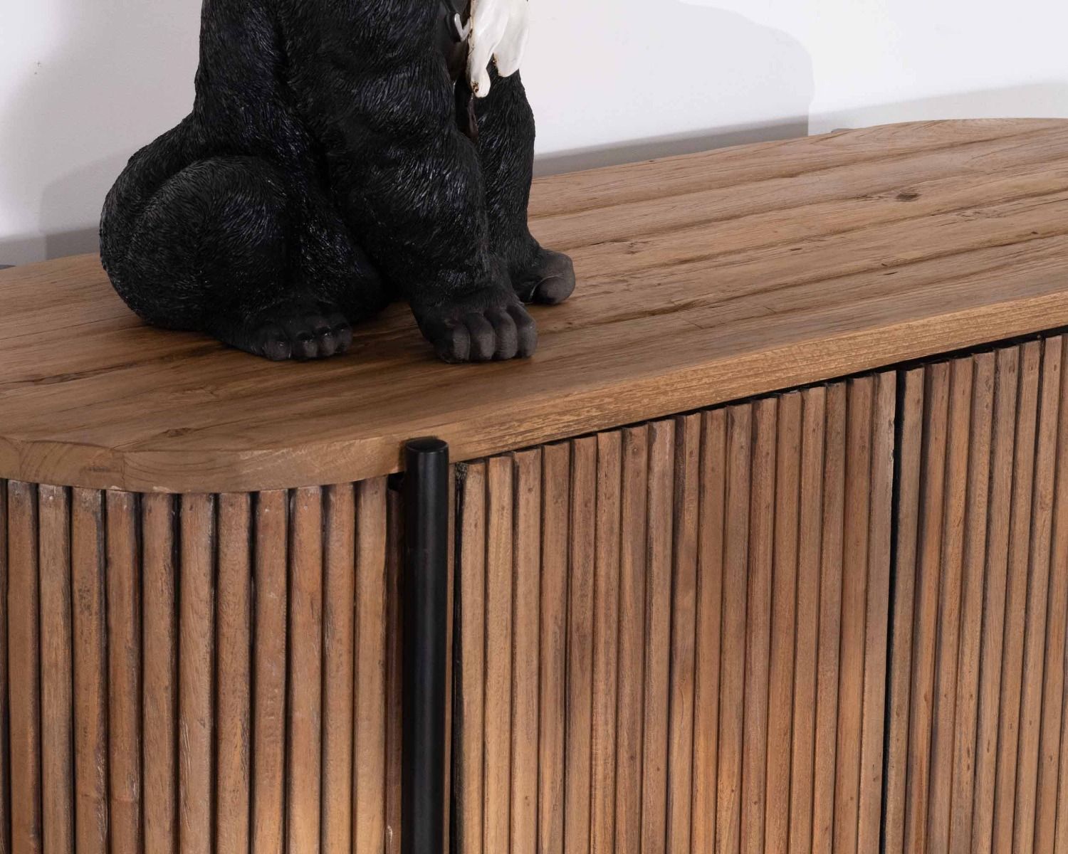 Armoirette arrondie 120 cm en bois exotiques "Troms"