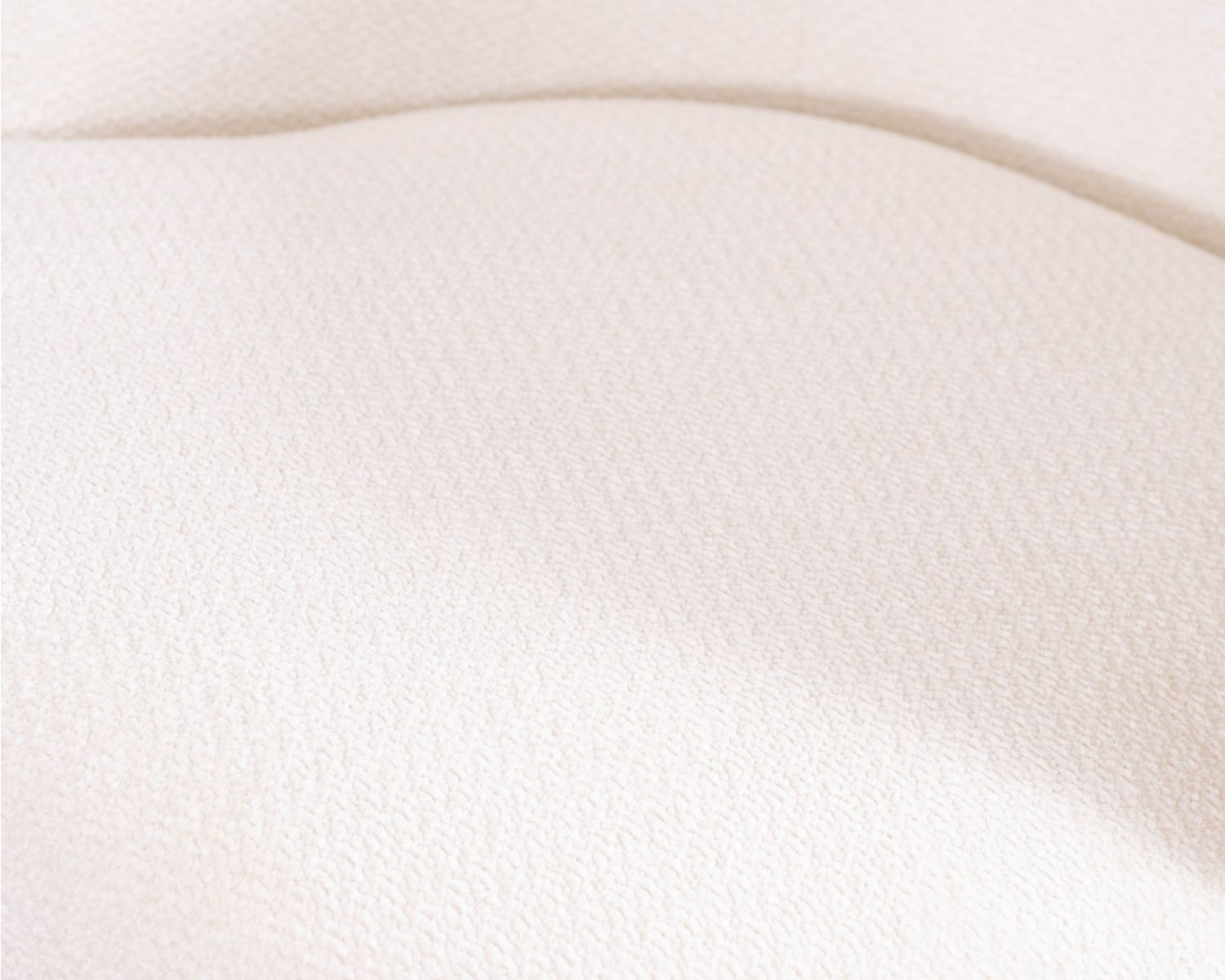 Petite chauffeuse tournante 360° en tissu chenillé blanc "Ladoga"