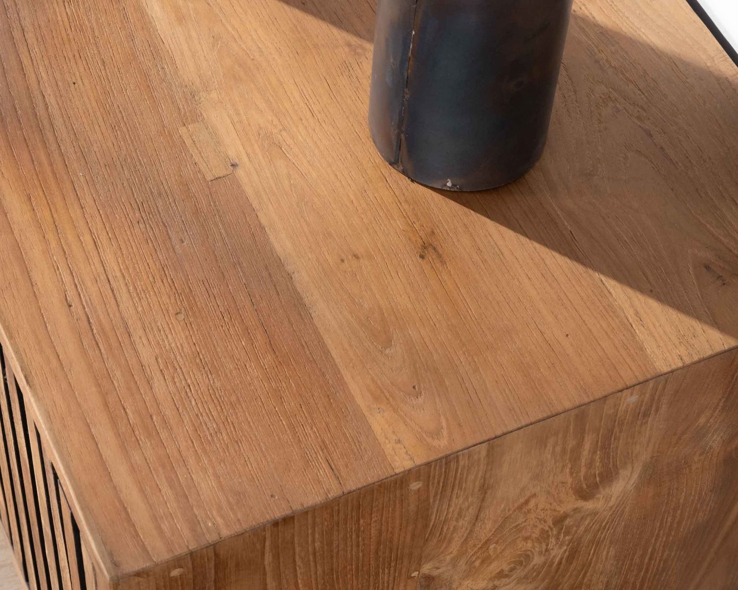 Meuble TV 3 portes en teck style rétro "Opland" 160 cm