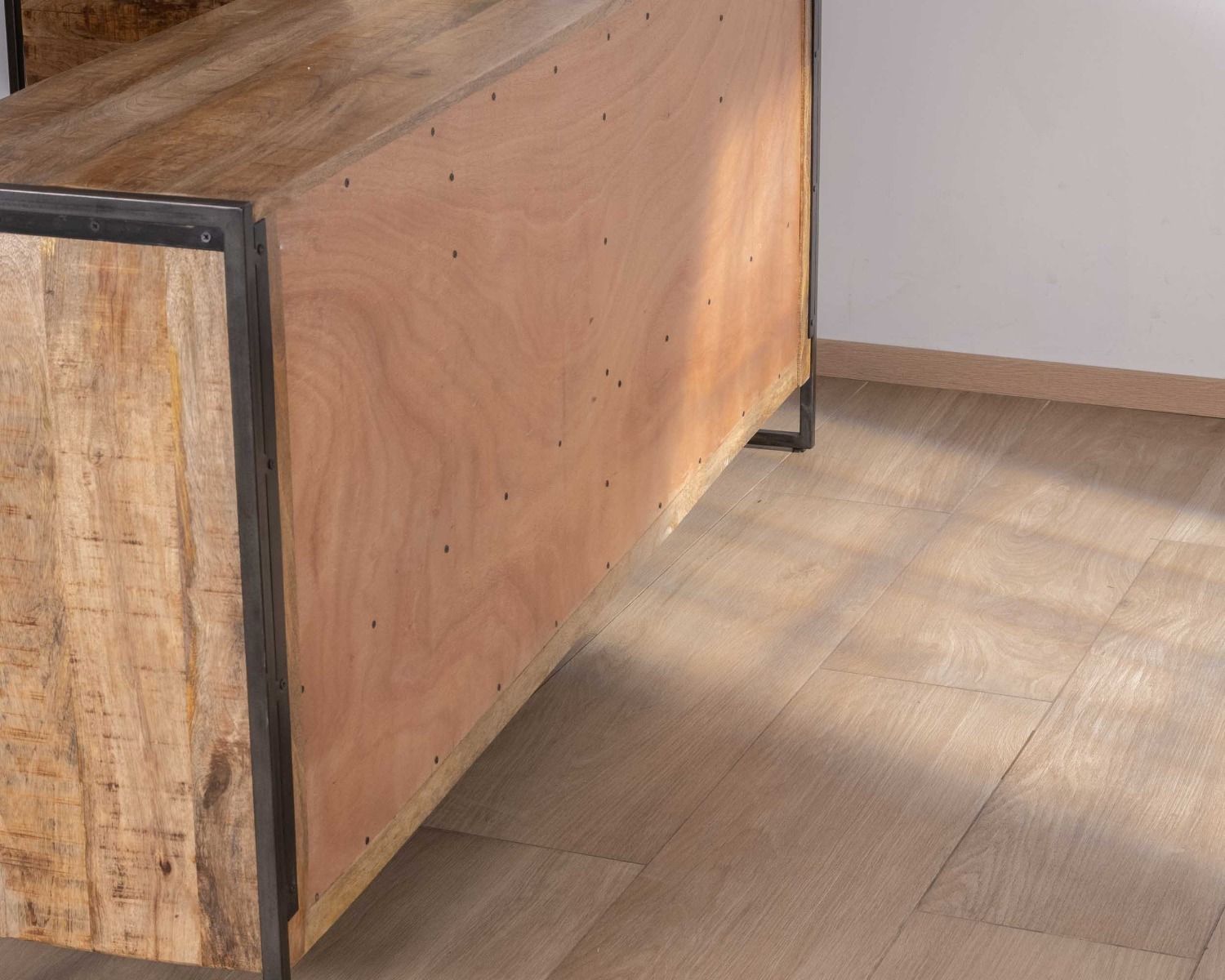 Enfilade industrielle 200 cm en manguier et métal "Shade"