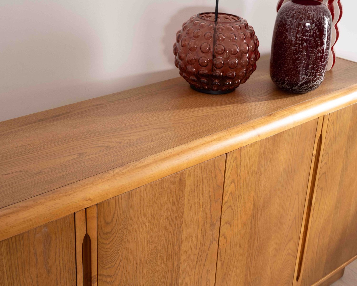 Buffet contemporain 4 portes "Laumie" teinte chêne