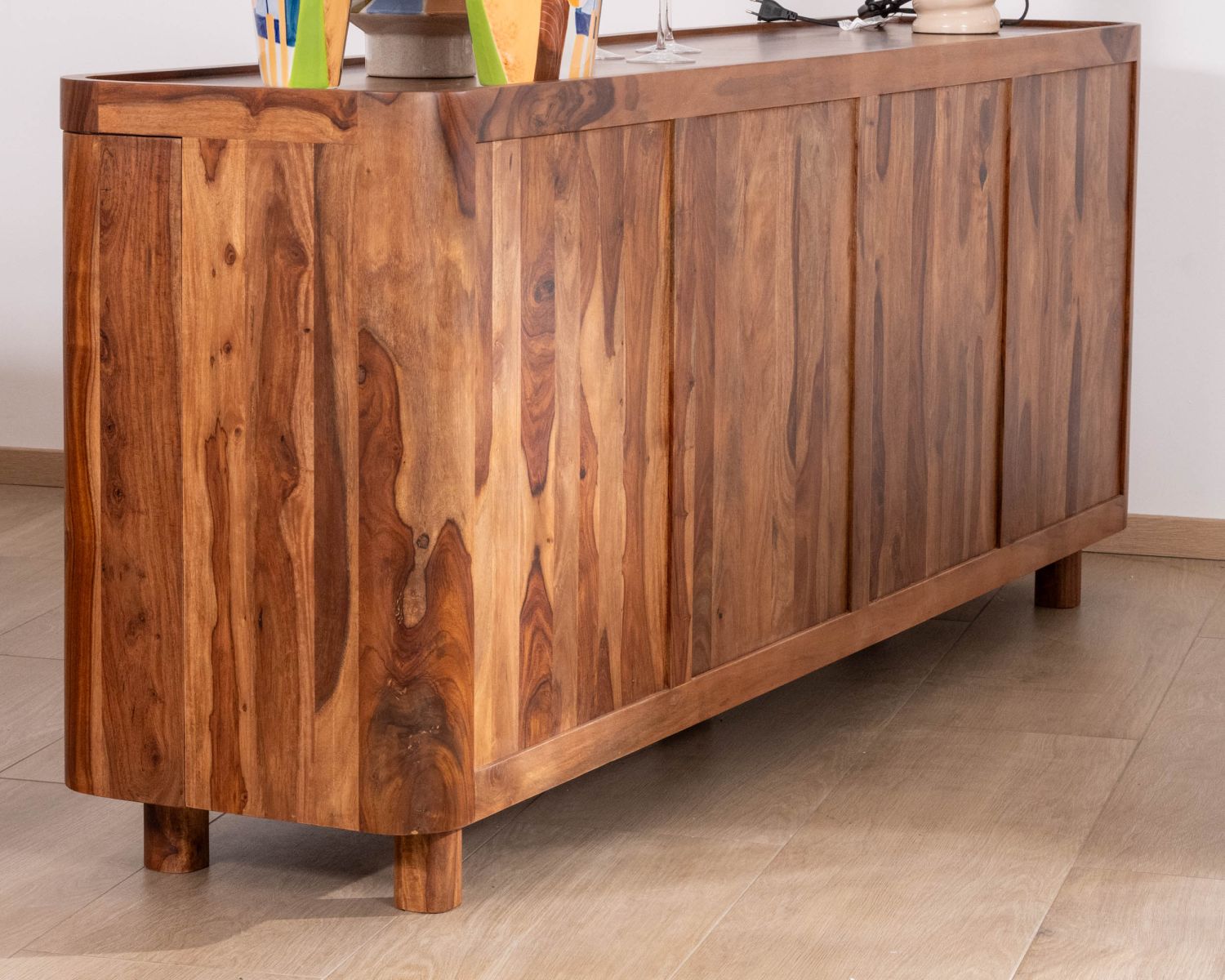 Grand bahut 180 cm en bois de palissandre "Rosewood"