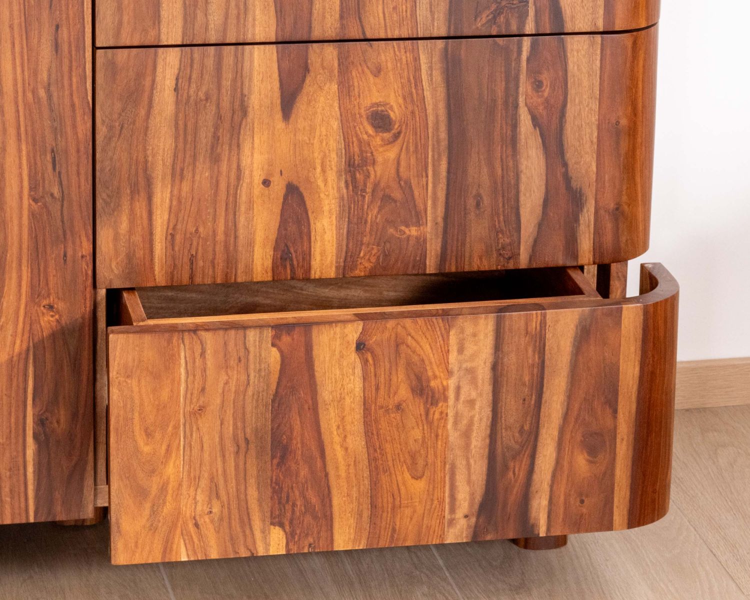 Vaisselier en palissandre 3 portes et tiroirs "Rosewood" 120 cm