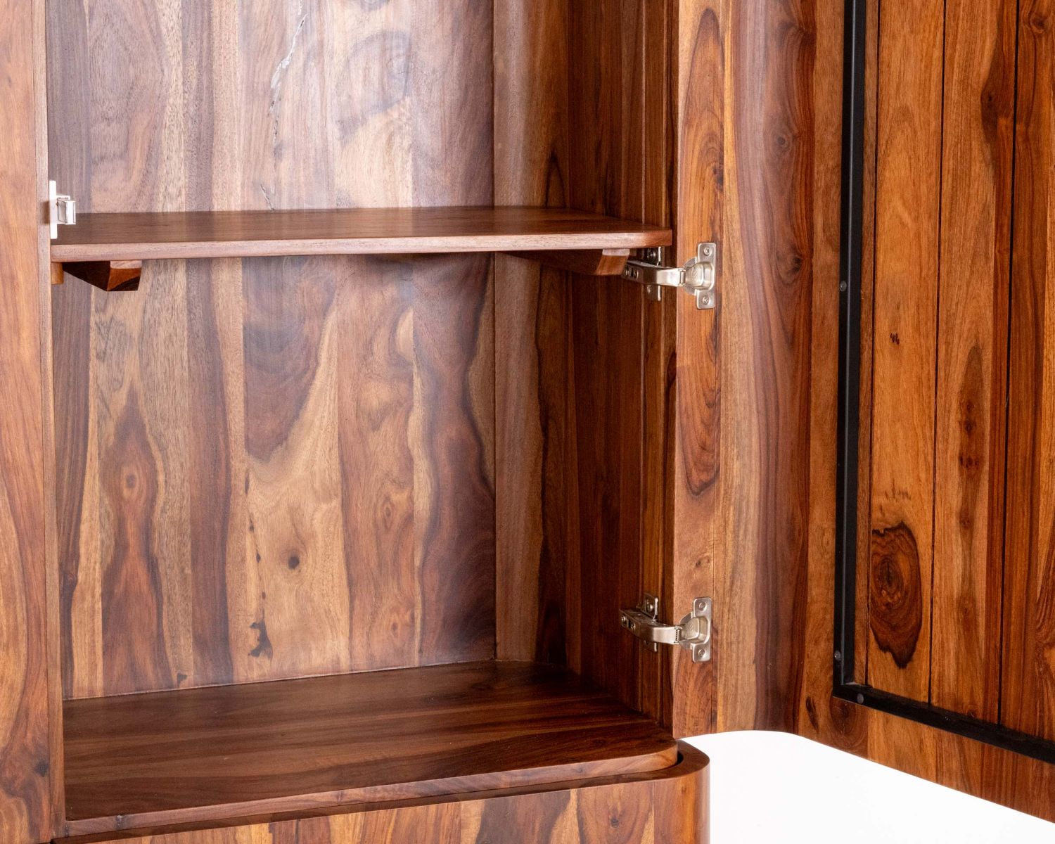Vaisselier en palissandre 3 portes et tiroirs "Rosewood" 120 cm