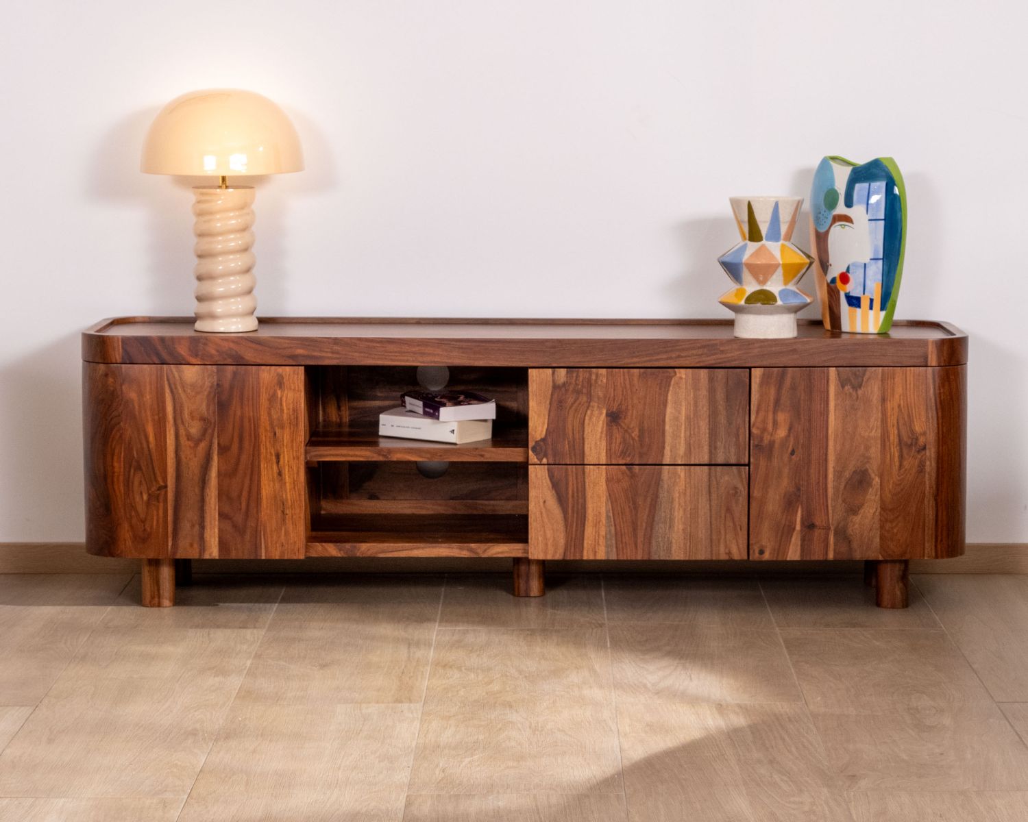 Meuble télé en palissandre "Rosewood" 160 cm