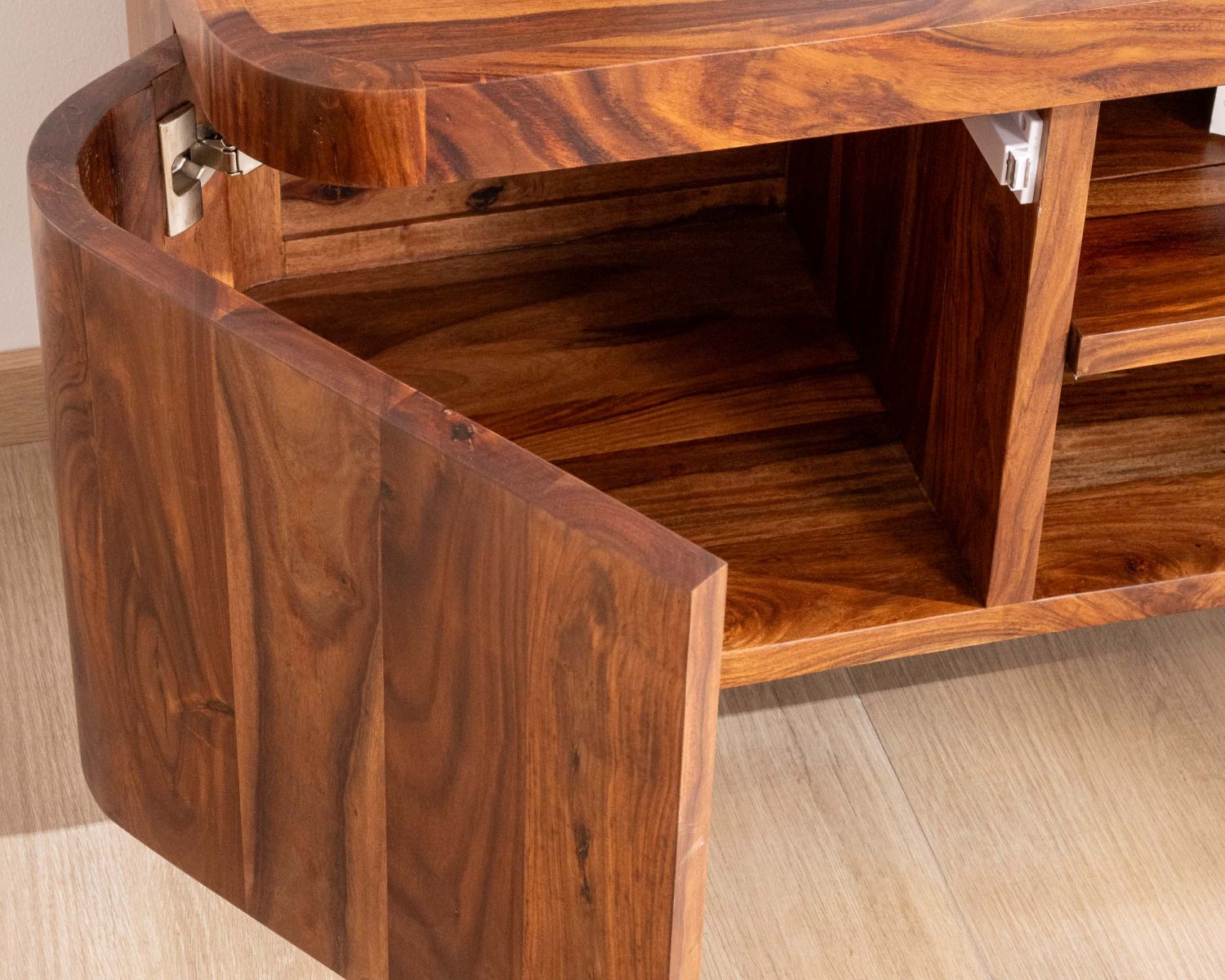 Meuble télé en palissandre "Rosewood" 160 cm